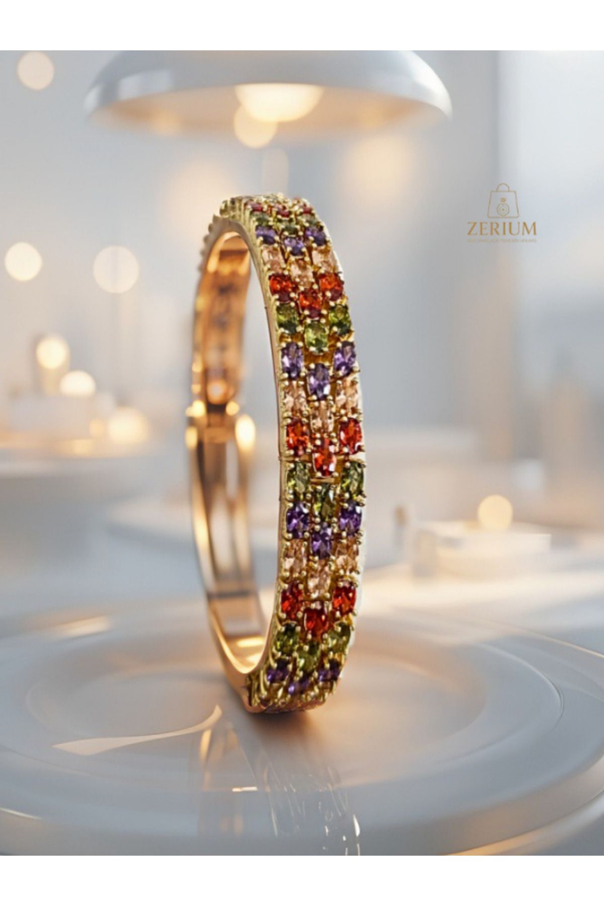 ZERİUM-Stylish and Elegant Vip Model Colorful Bracelet 1