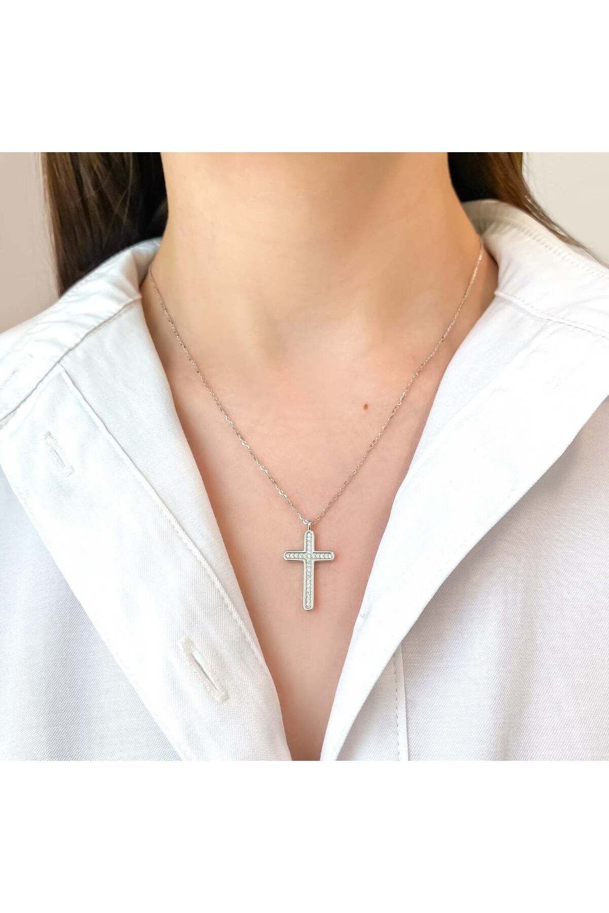 Bijuteria SORELLY-Lant Argint Cruce 2