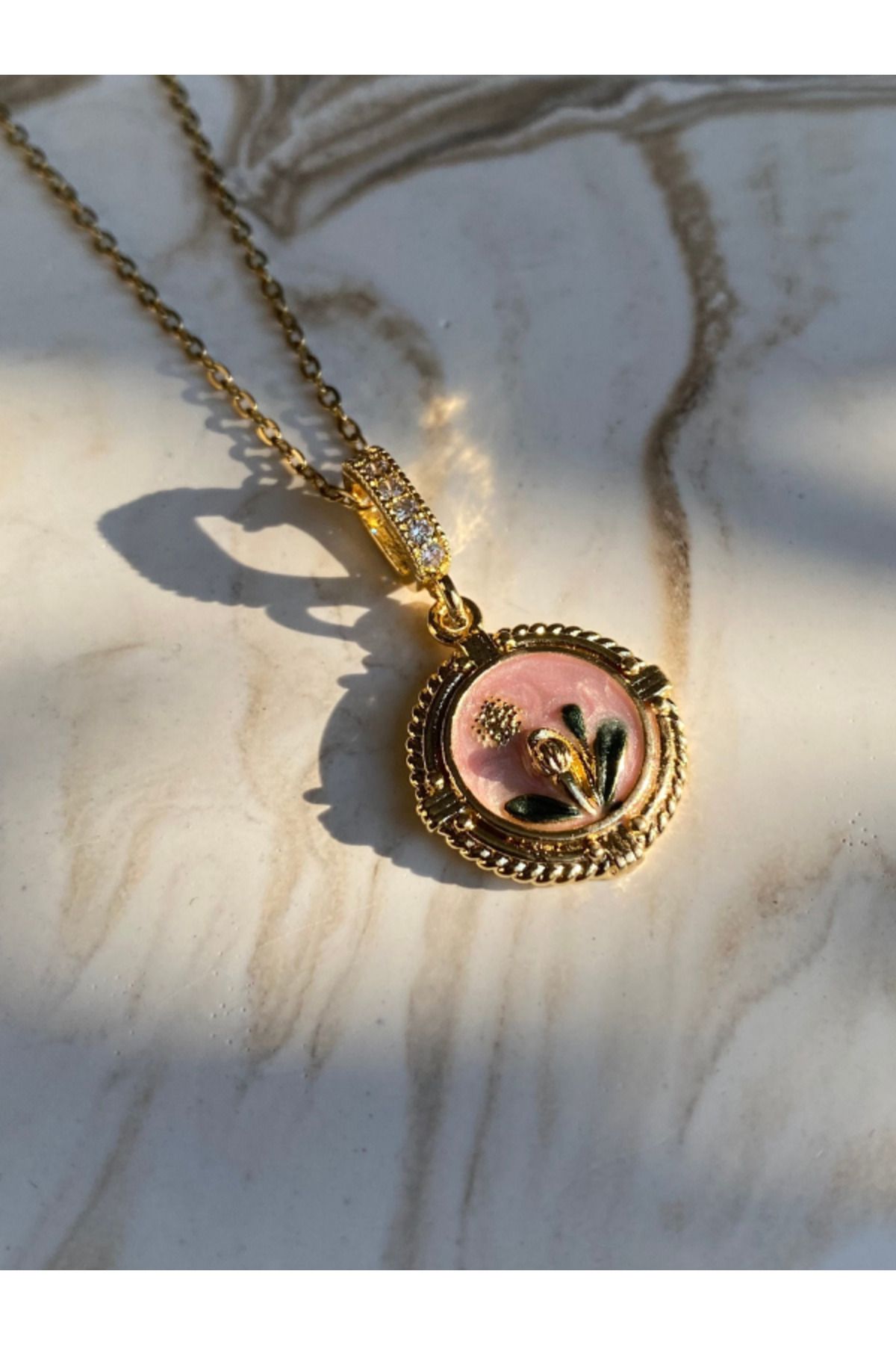 Brethils-Royal Frame Enamel Necklace Guaranteed to Not Tarnish and Rust with Invoice 45 cm 5