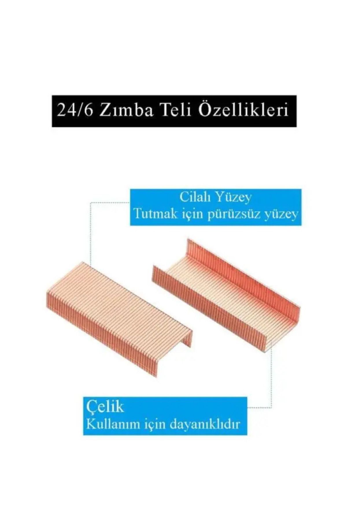 Delta-Staple Wire 24/6 Copper 1000 Pcs 10 Pack Large Staple Wire Yellow 30 Sheets Stapling Capacity 4