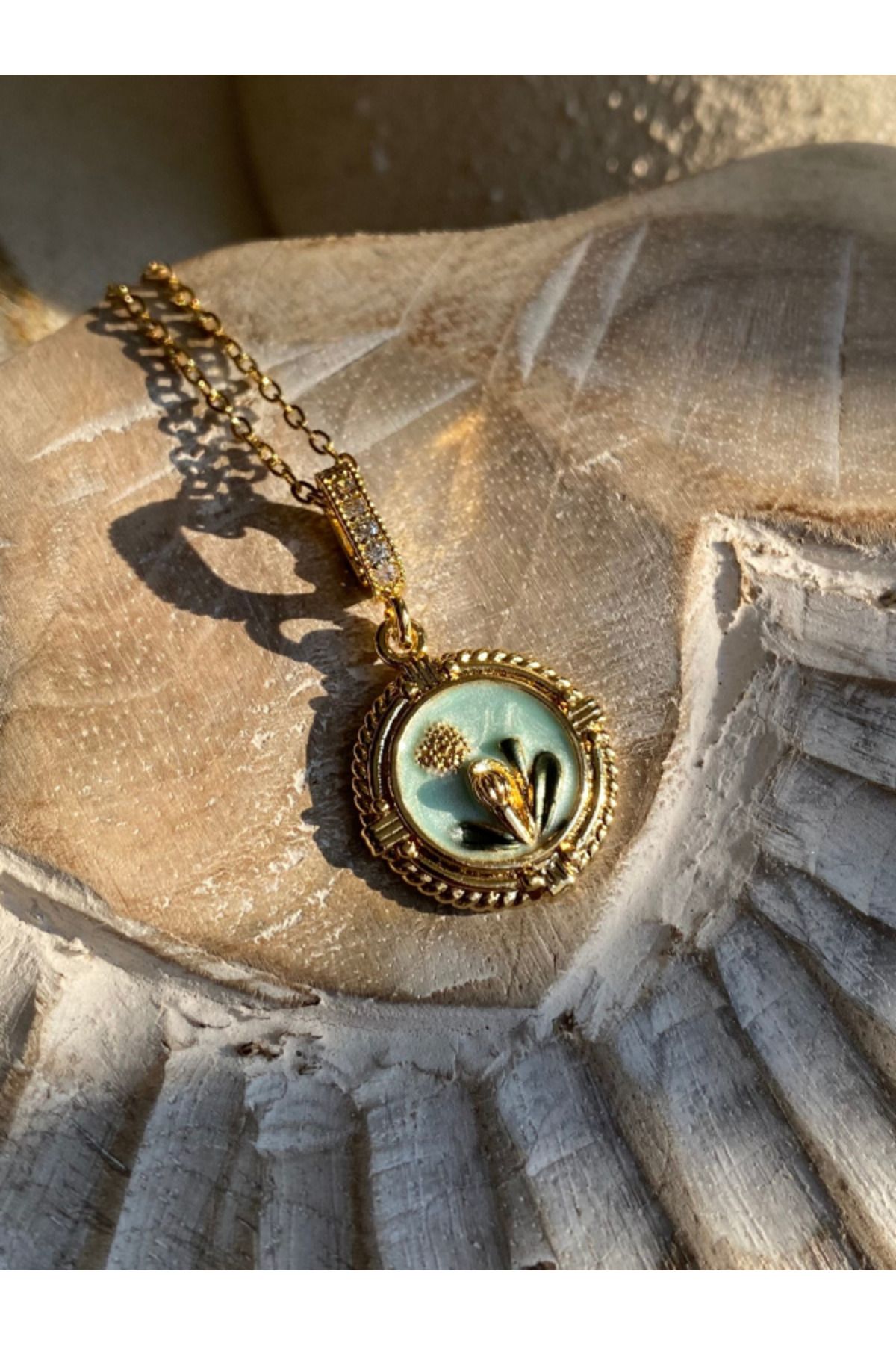 Brethils-Royal Frame Enamel Necklace Guaranteed to Not Tarnish and Rust with Invoice 45 cm 1