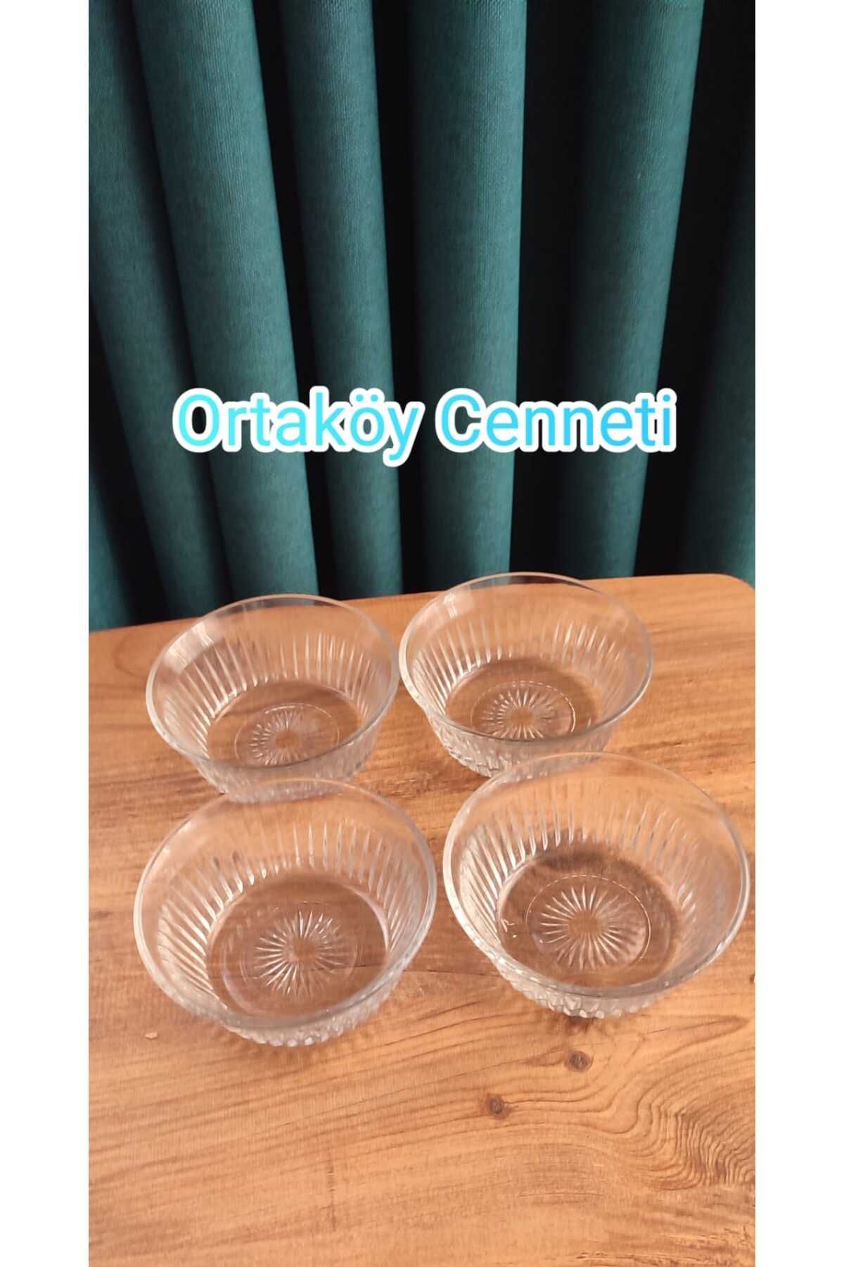 ORTAKÖY CENNETİ-4 Grand Size Glass Bowl Good Quality 345 Cc Volume Mouth Width 12 cm Height 9 cm 1