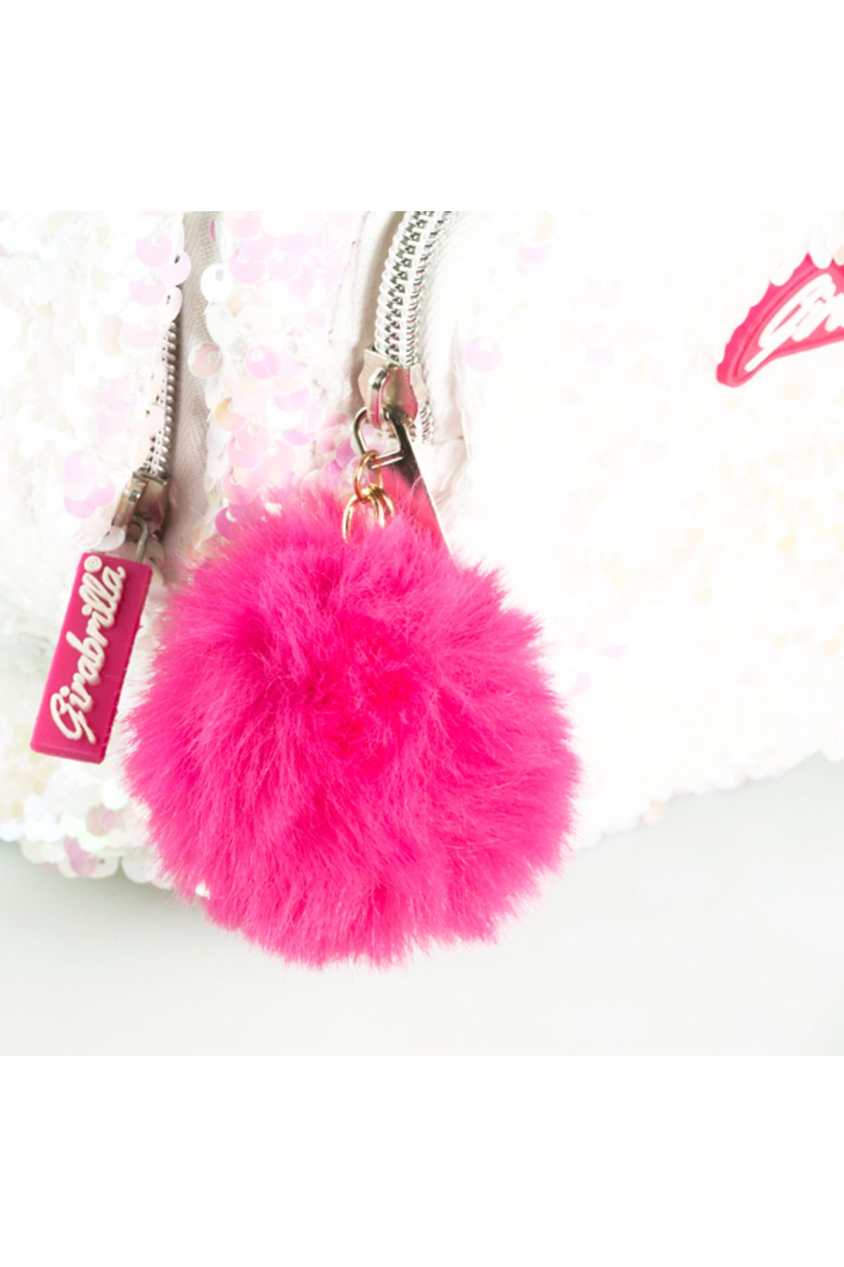 NİCE-Girabrilla girl's backpack - Unicorn model with reversible sequins, adjustable straps and front pocket 4