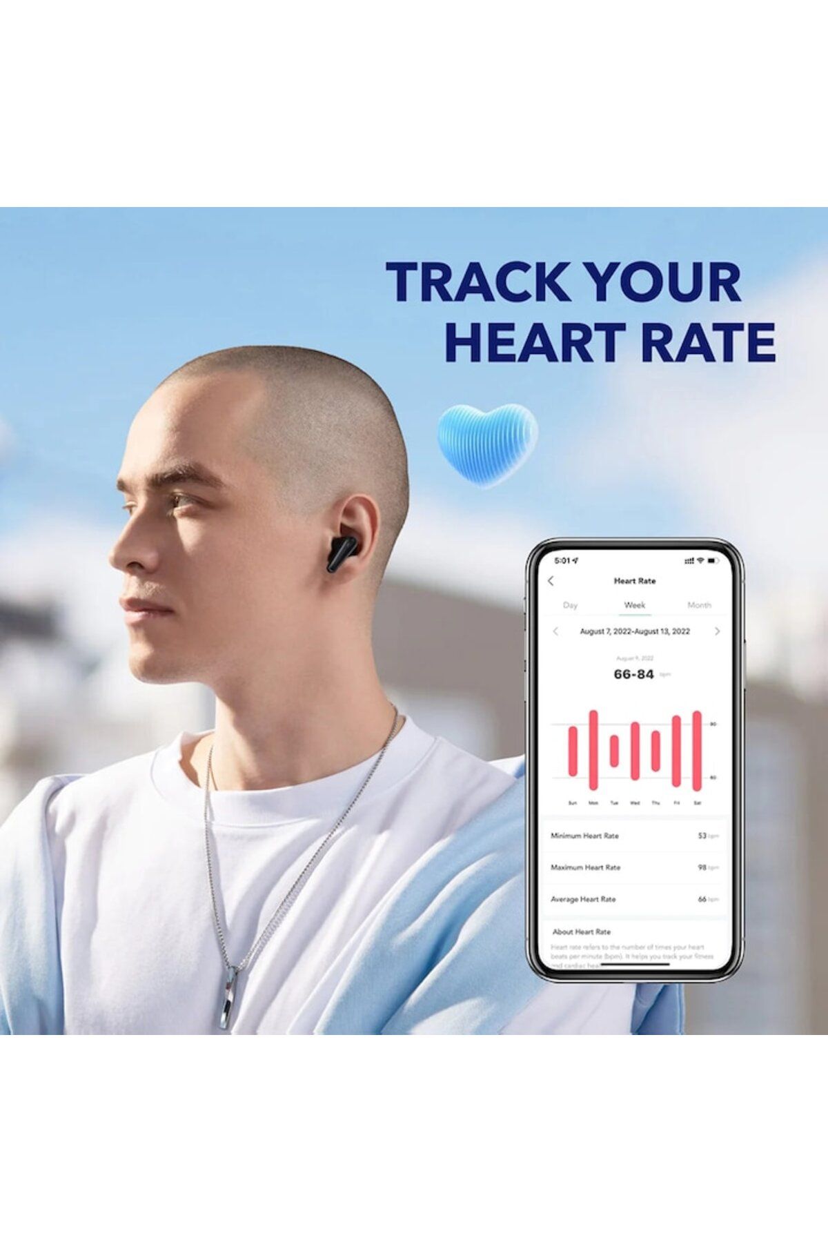 GERICOM-Wireless In-Ear Headphones with Microphone, True Wireless, Bluetooth 5.3, Touch Control, Noise Cance 3