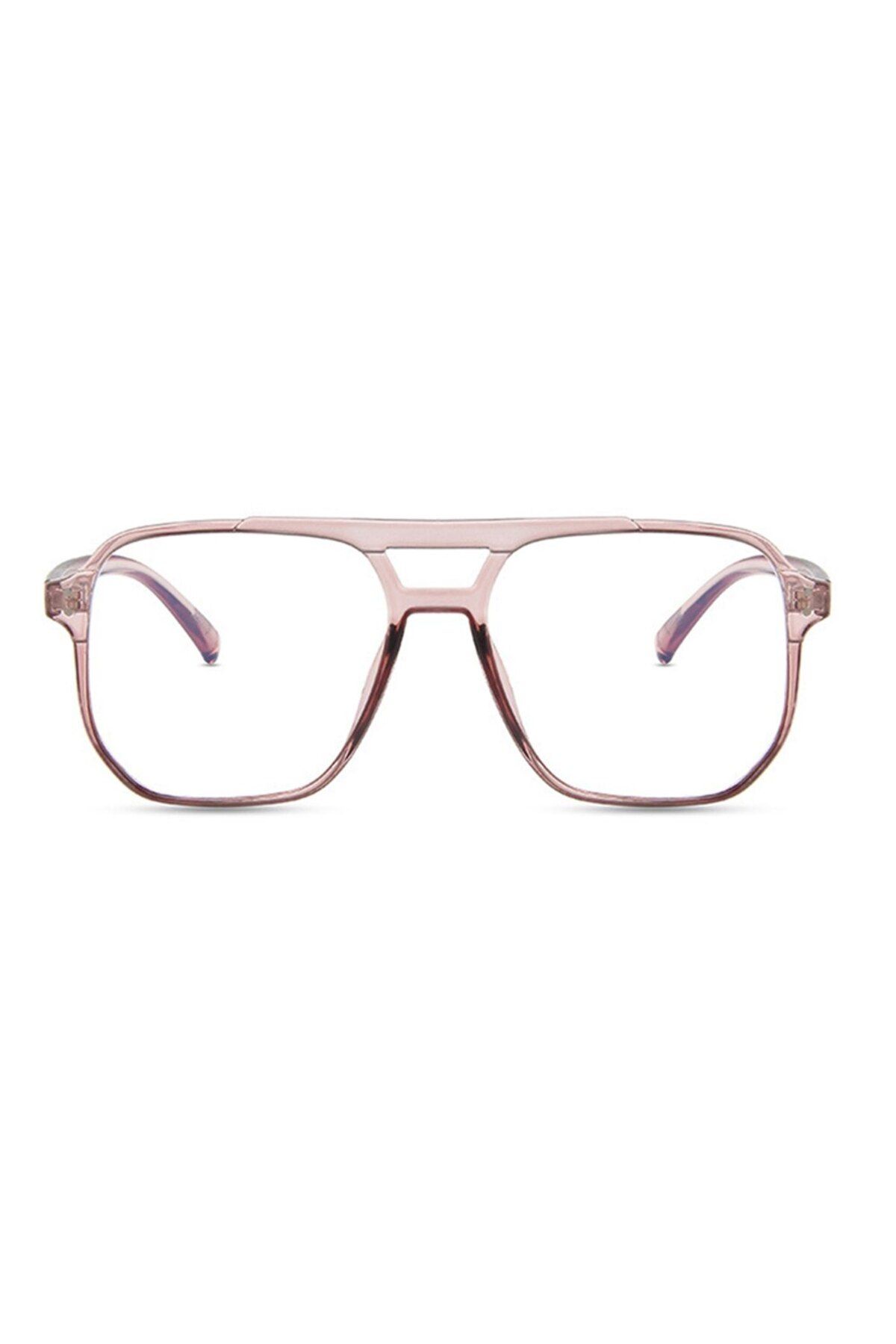 GERICOM-Transparent lens glasses with computer protection, non-diopter, aviator style, square lenses, polyca 5