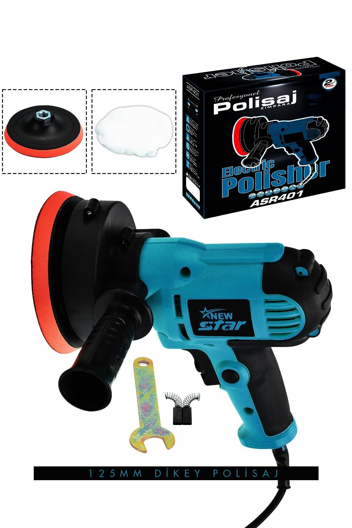 Newstar New Star Dikey Polisaj Zımpara Makinesi 125mm Mavi