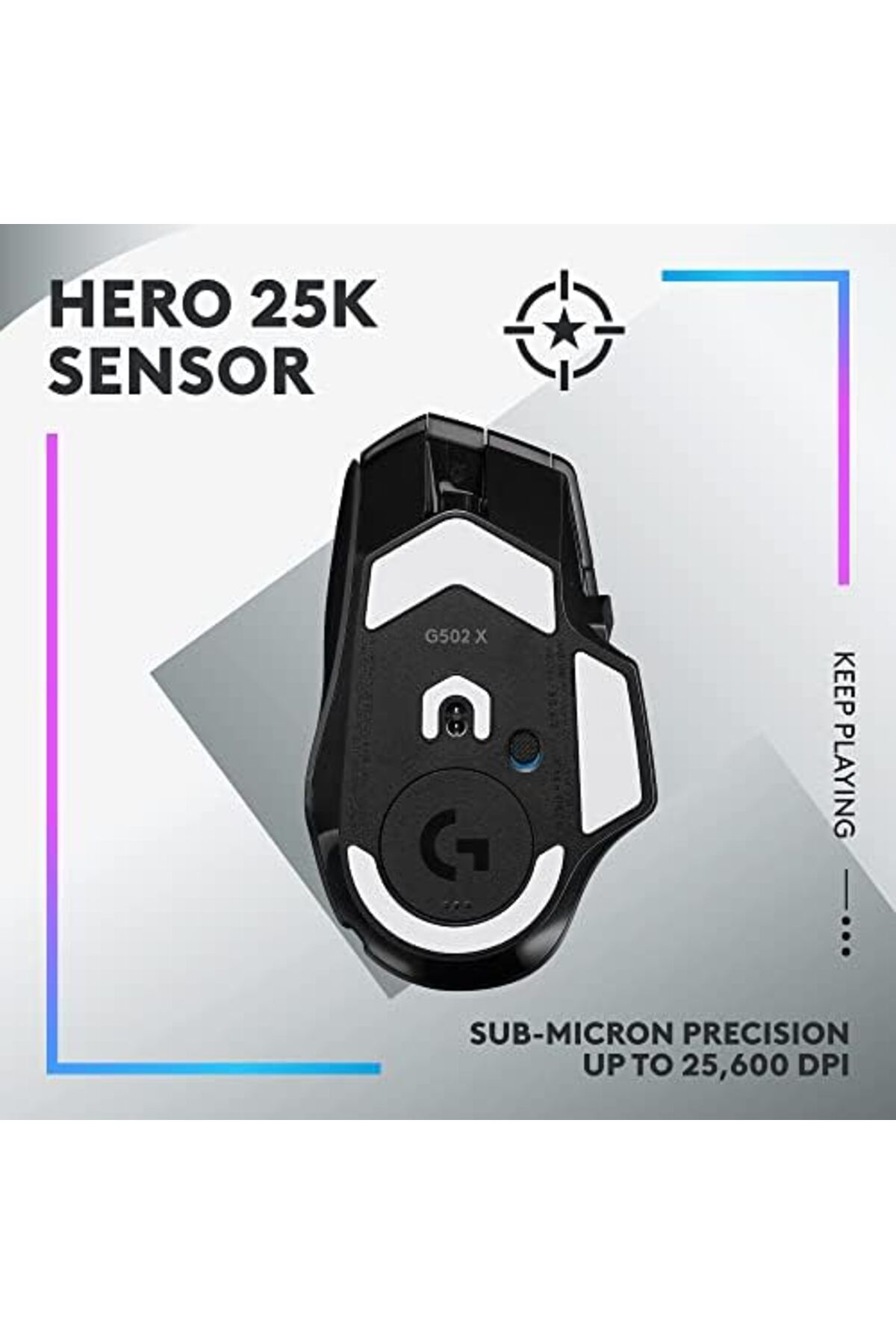 Logitech G-ماوس الألعاب Logitech G502 X PLUS LIGHTSPEED اللاسلكي RGB 8