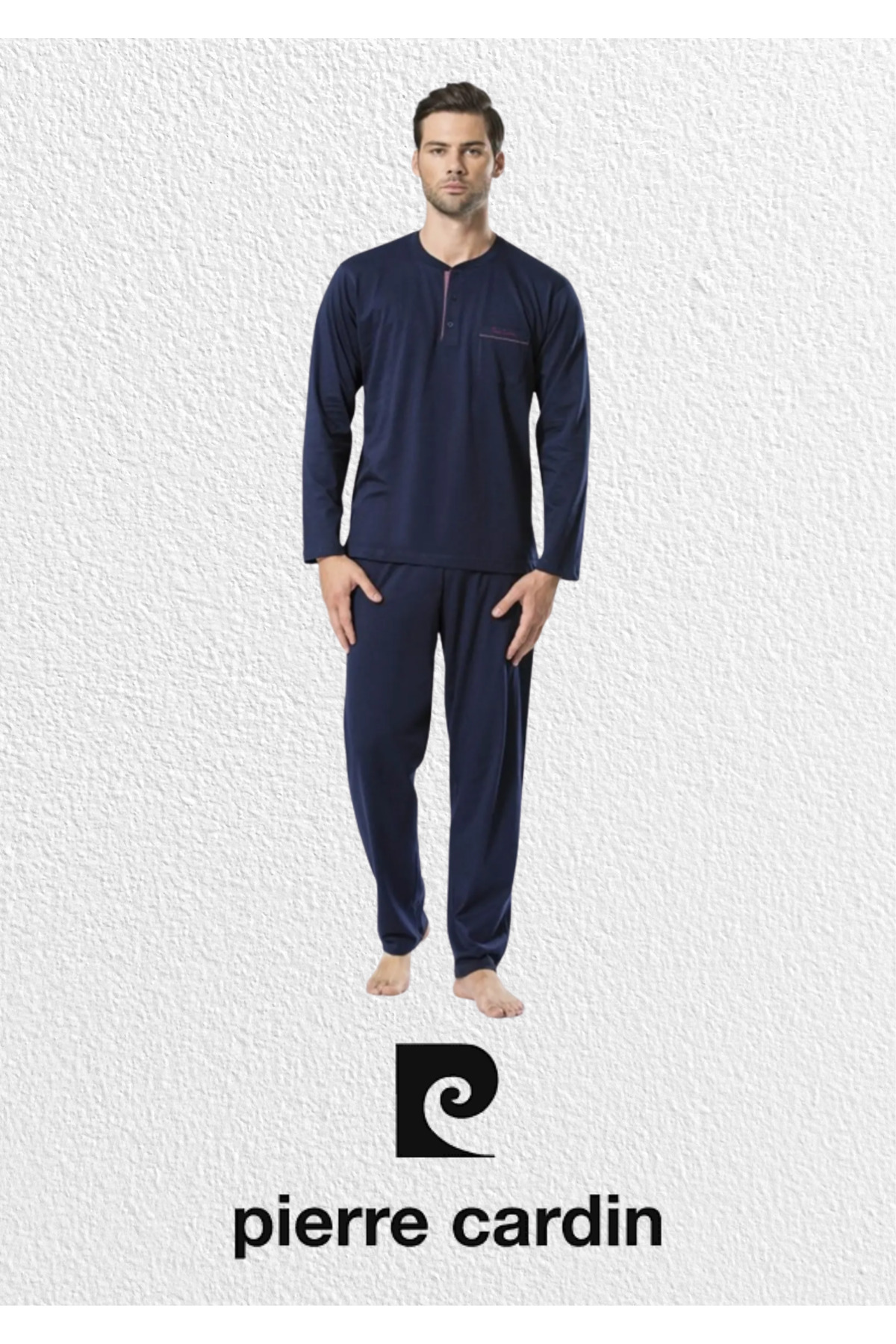 ست پیژامه مردانه راسته فاق نرمال آستین بلند | پیر کاردین Pierre Cardin L1.PC.5454.ST02 - تصویر 5