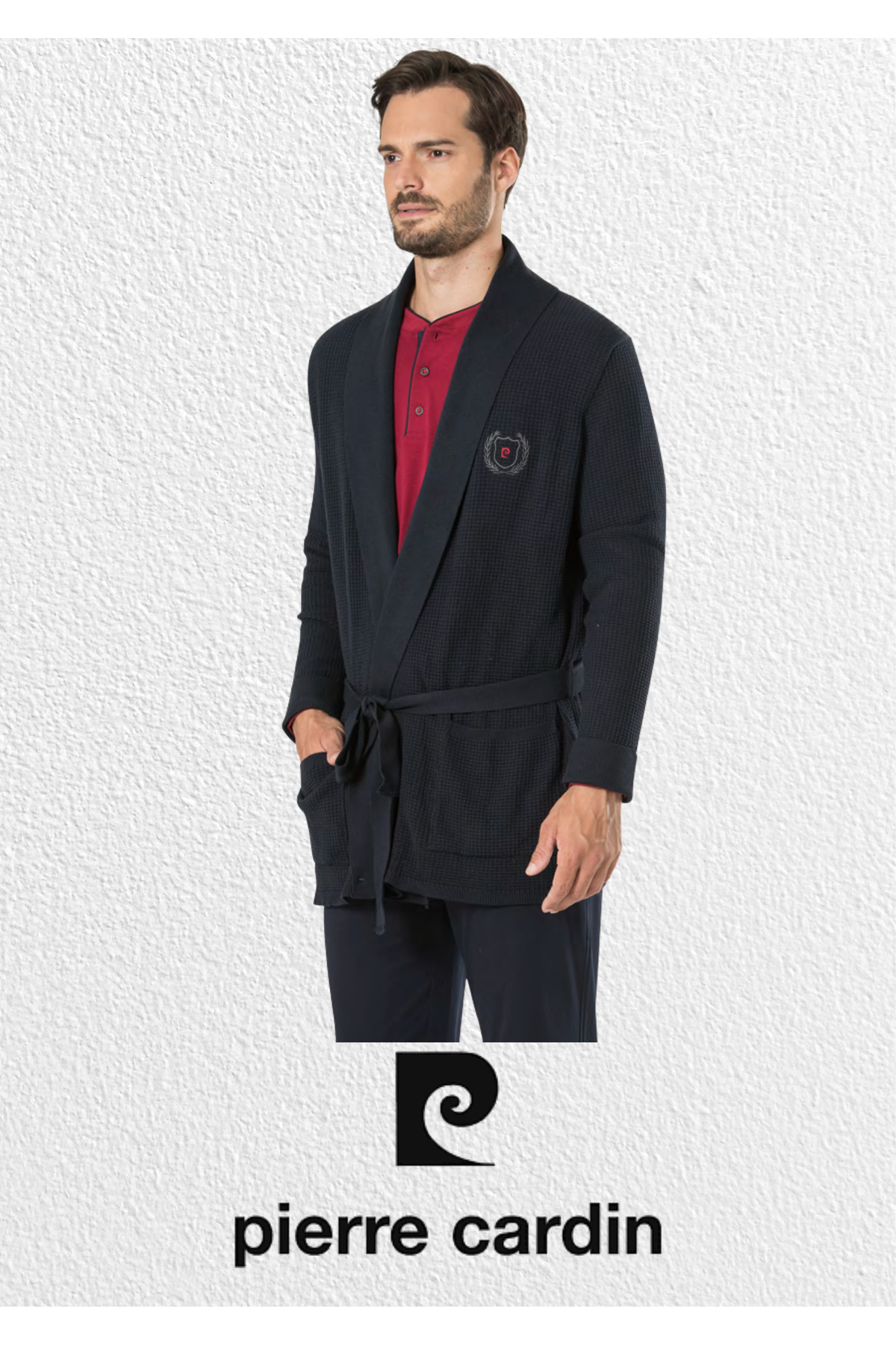 ست پیژامه و لباس خواب مردانه راسته فاق نرمال آستین بلند | پیر کاردین Pierre Cardin L1.PC.5595.291 - تصویر 3