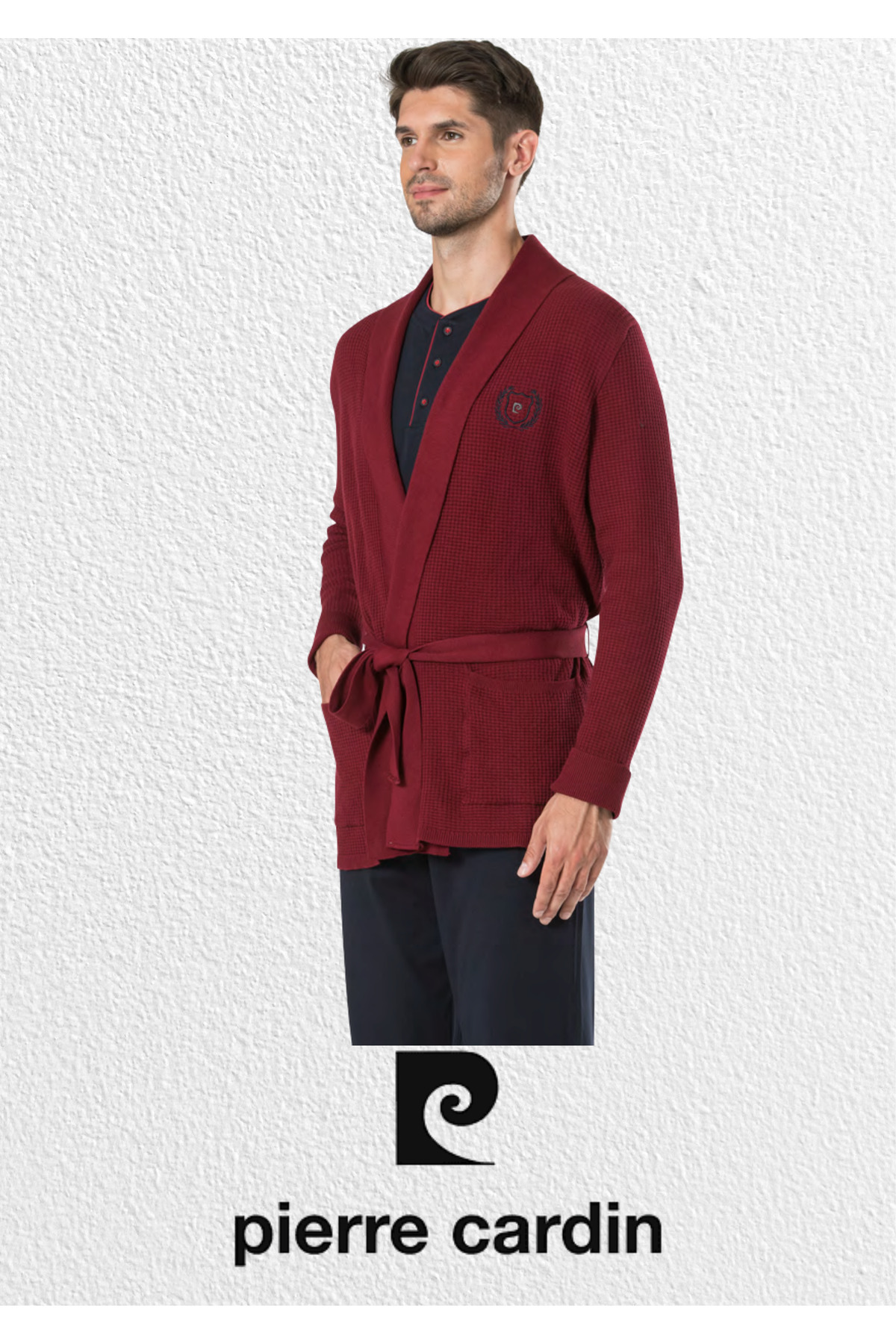 ست پیژامه و لباس خواب مردانه راسته فاق نرمال آستین بلند | پیر کاردین Pierre Cardin L1.PC.5595.291 - تصویر 3