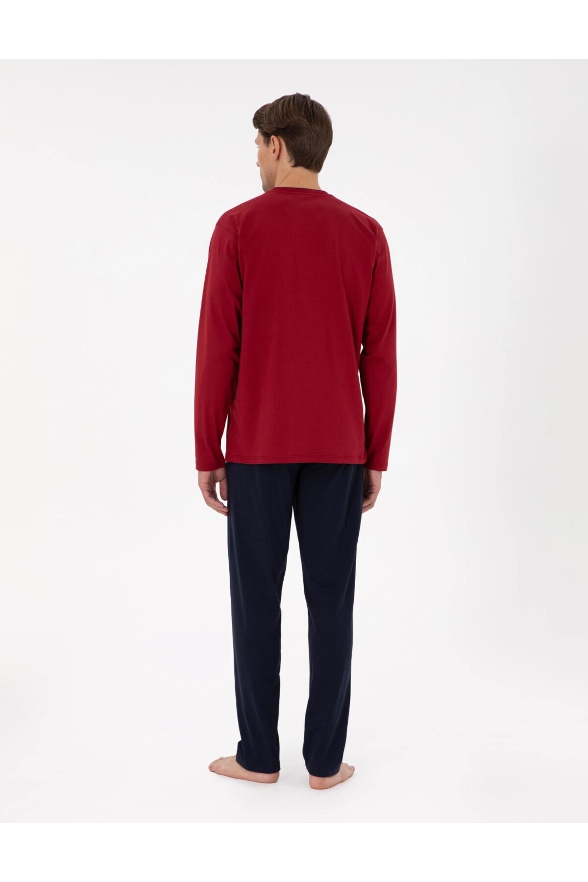 ست پیژامه مردانه راسته فاق نرمال آستین بلند | پیر کاردین Pierre Cardin 3SQ1EK1KT1.5.L - تصویر 5