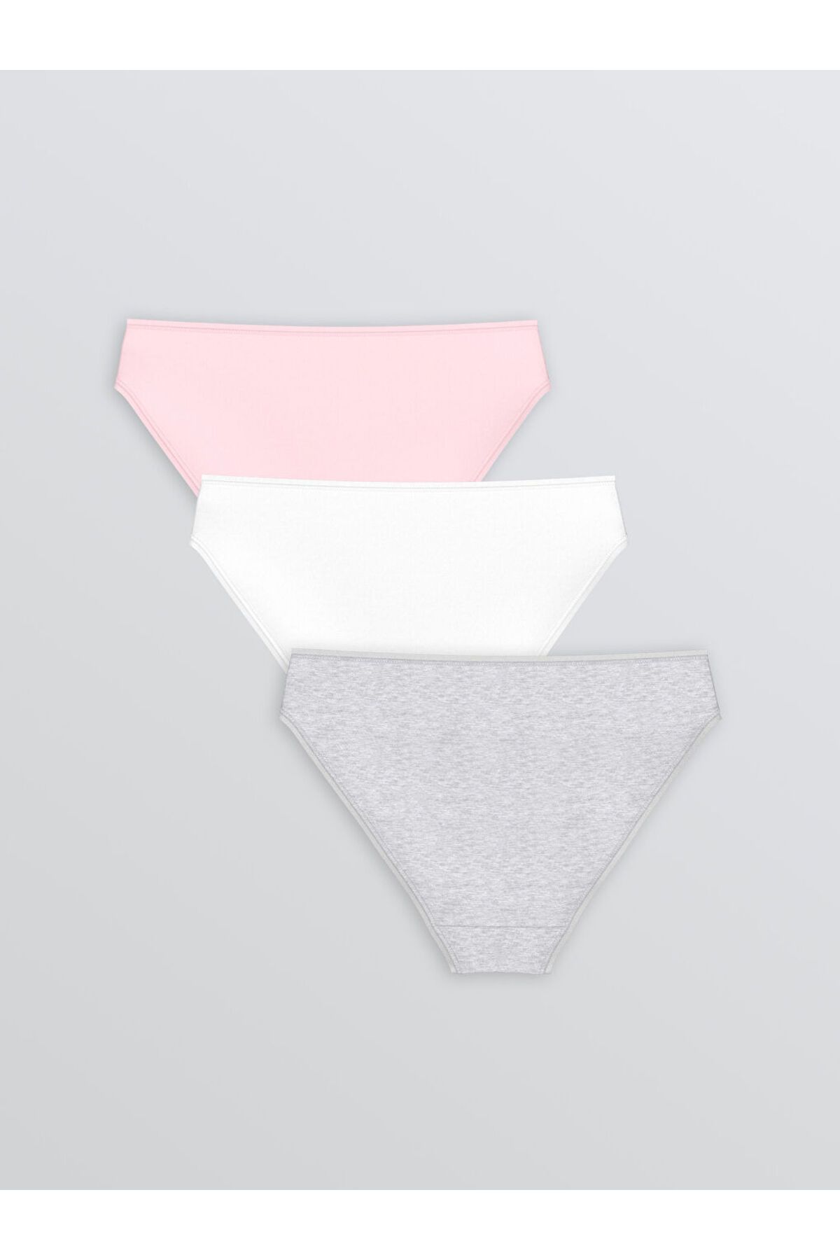 LC Waikiki-Create Your Style from Uzg Store |   Pink Plain Bikini Panties 3-Piece 2