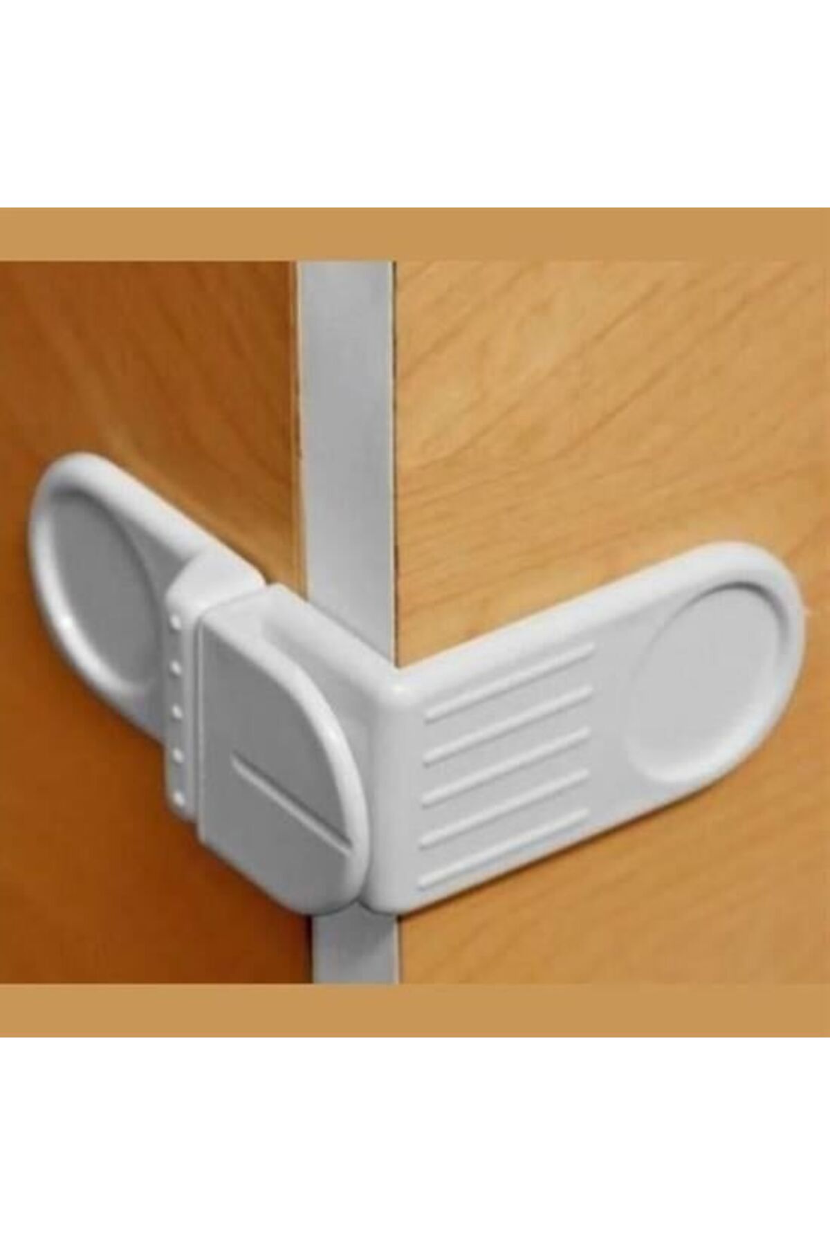 Leyaton ieg Bebek Çocuk Güvenlik Çekmece ve Dolap İçin Kendiliğinde Yapışkanlı Vidasız Köşe Kapak Kilidi LWL fotoğrafı 4 (önizleme)