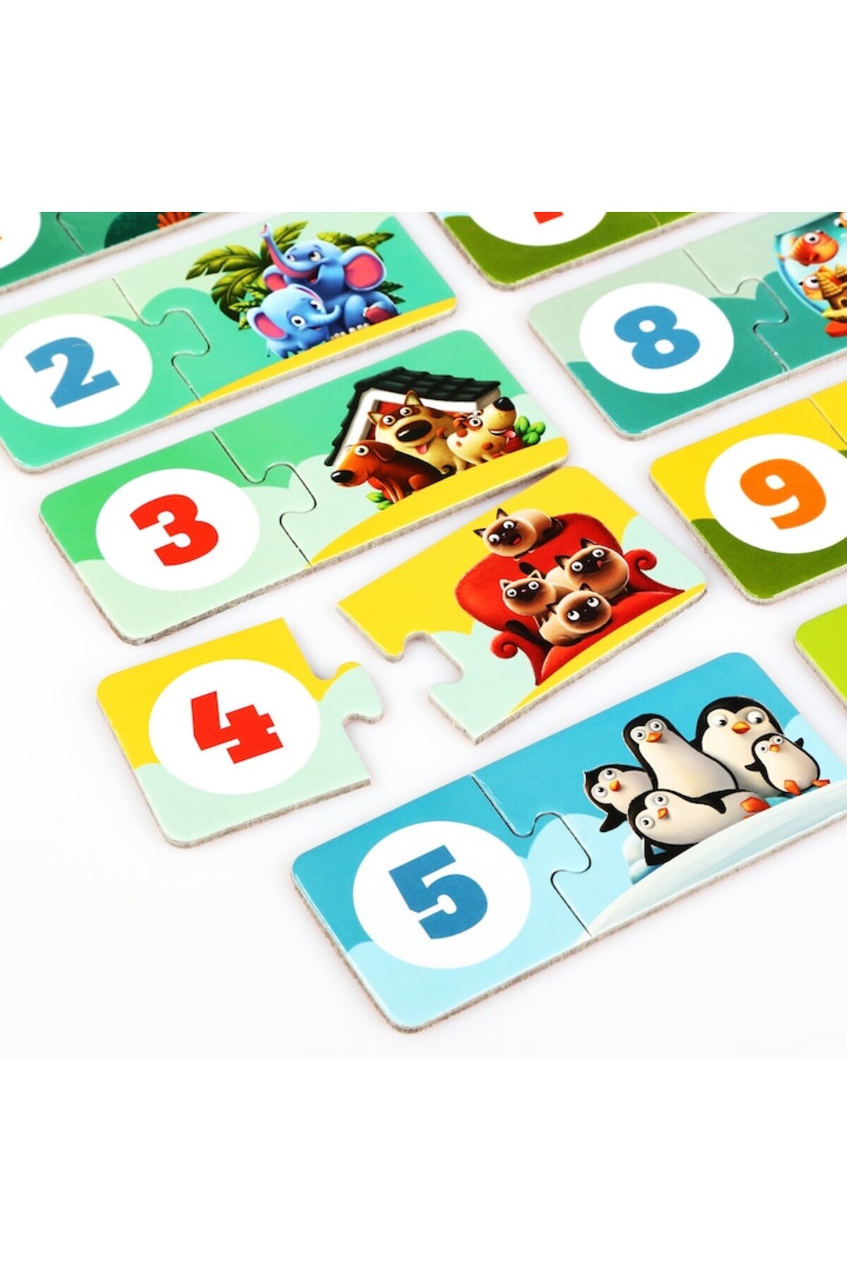 Puzzlika-Educational Puzzle Set Puzzlika, Numbers and Counting, My Friends, 10 puzzles of 2 pieces 3