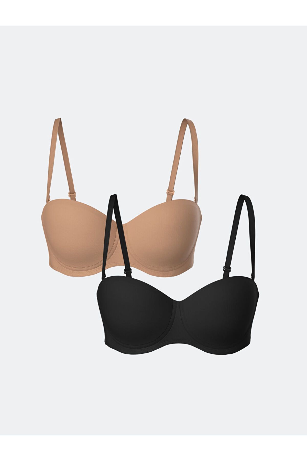LC Waikiki-Create Your Style from Uzg Store |   Underwire Non-Padded Plain Strapless Bra 2-Piece 1