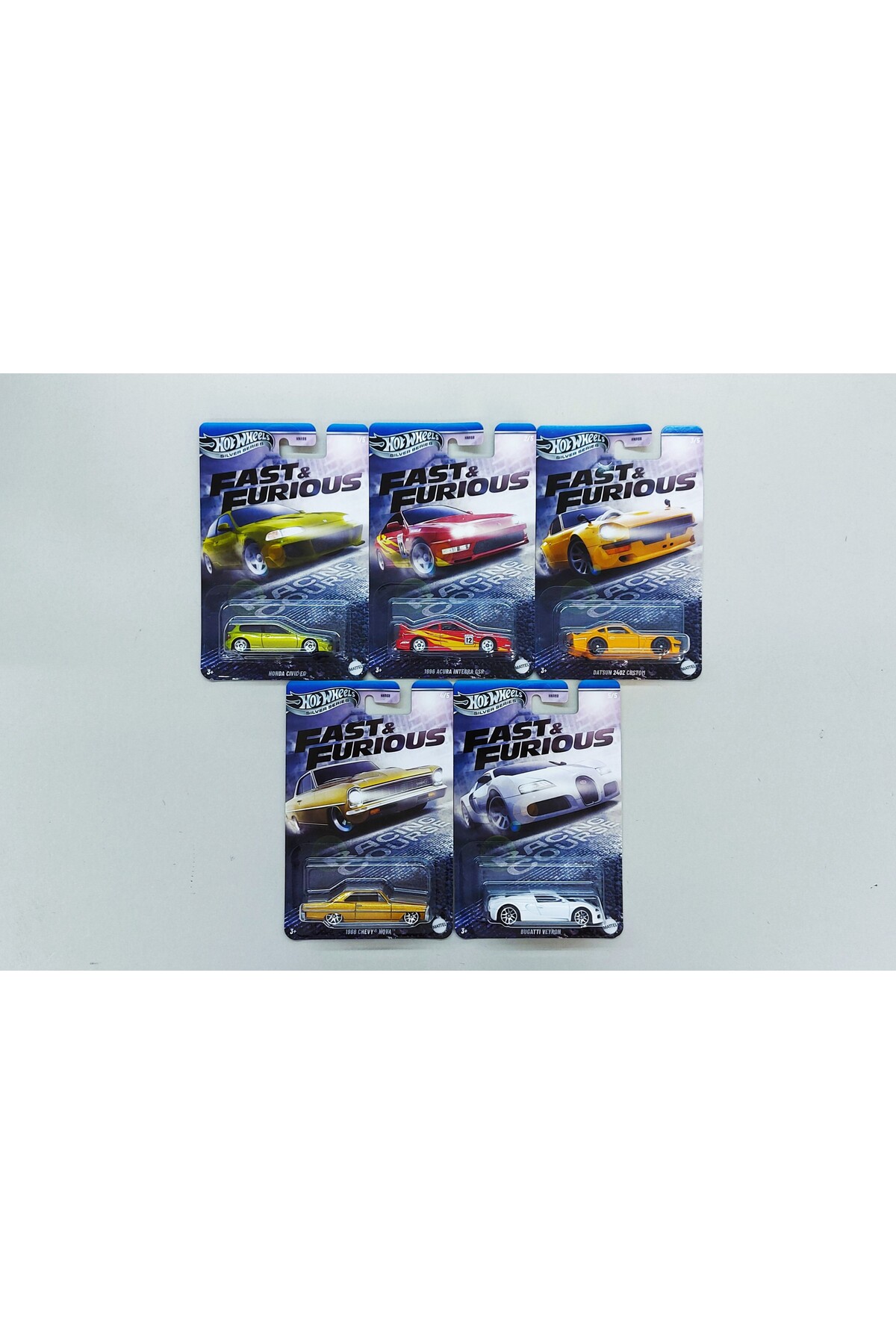 HOT WHEELS Fast and Furious - Racing Course ( 5'li Set Uzun Kart