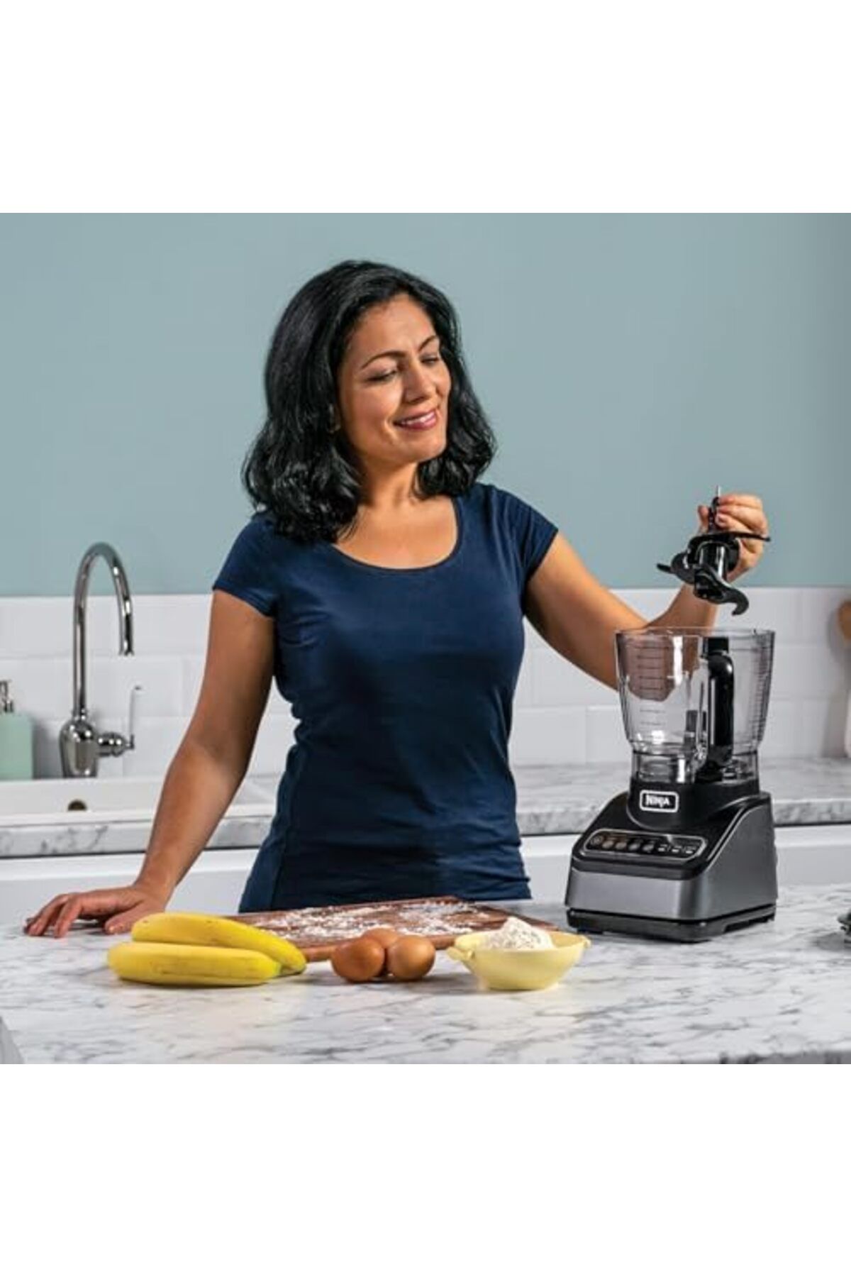 NINJA-Food Processor with 4 Automatic Programs; Chop, Puree, Slice, Mix, and 3 Manual Speeds, 2.1L B 6