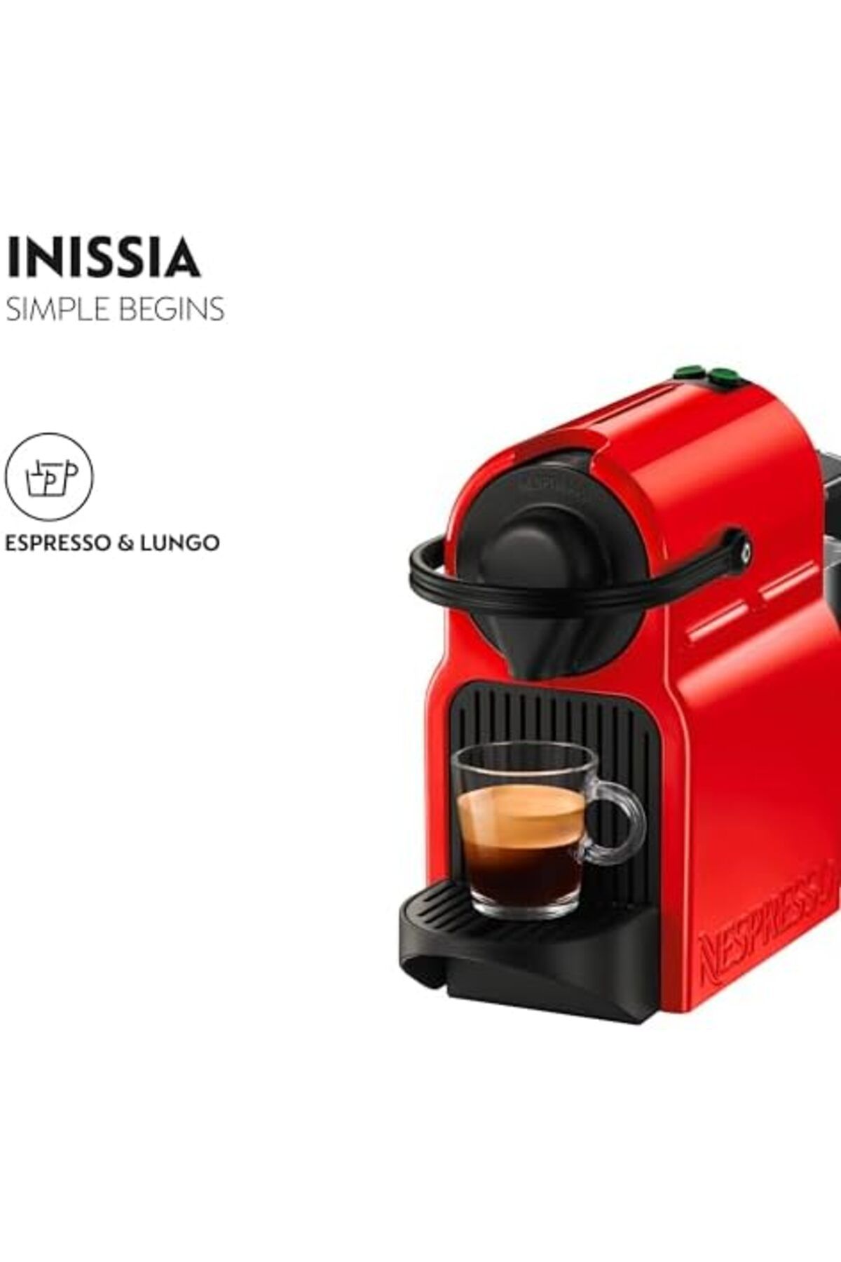 Nespresso-Inissia coffee machine by Nespresso, Ruby Red - UAE Version 5