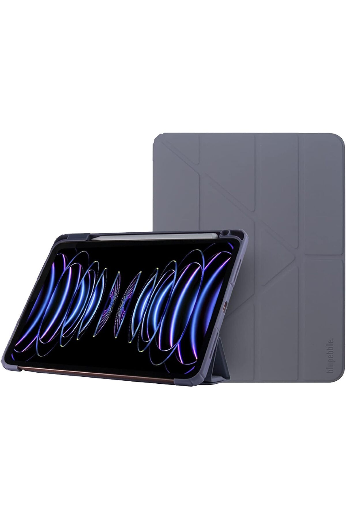 BLUPEBBLE-Hybrid Folio with Pen Holder Transparent Back with Auto Sleep/Wake function Shockproof Sli 1