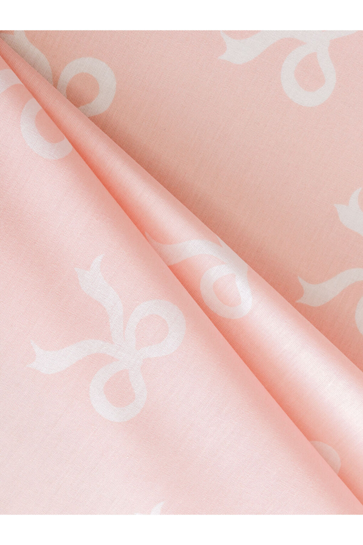 LC Waikiki-Sparkling Selections from Shining Store |   Pink Bow Printed Double Fitted Sheet 3