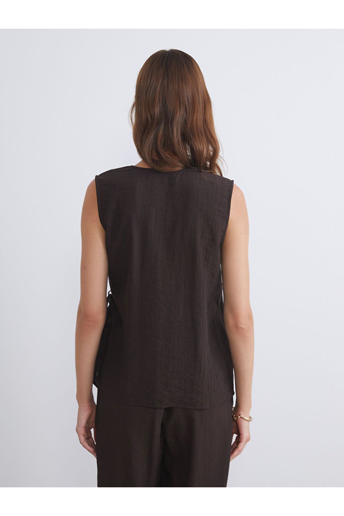 LC Waikiki-Sparkling Selections from Shining Store |   Double-Breasted Textured Blouse 5