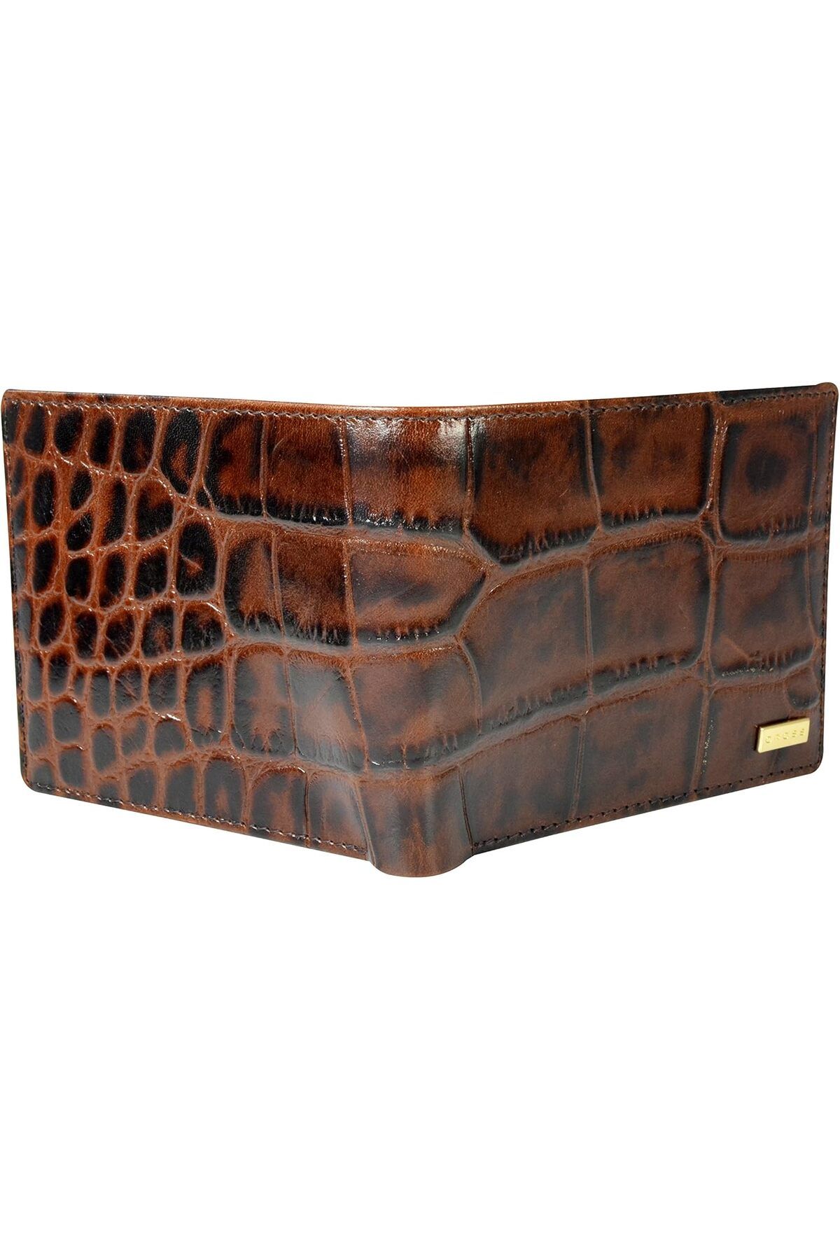 Cross-Coco Signature Bi-fold Coin Wallet, Brown 3