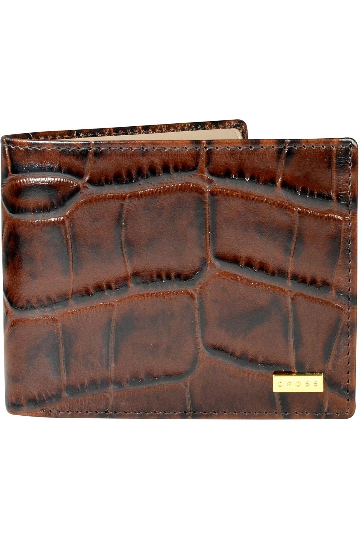 Cross-Coco Signature Bi-fold Coin Wallet, Brown 1