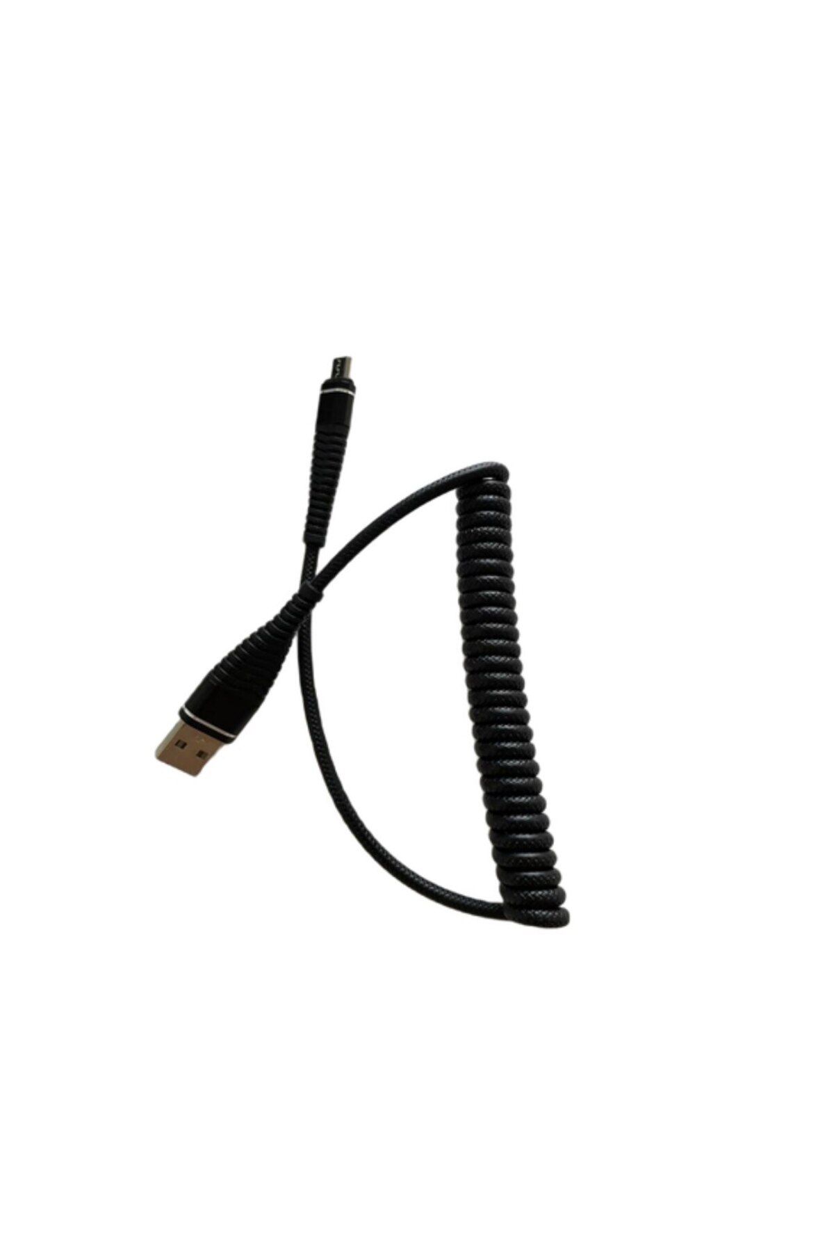 SOHO-Cablu de încărcare spiralat Micro USB pentru dispozitive Android, 1,2 m, negru 5