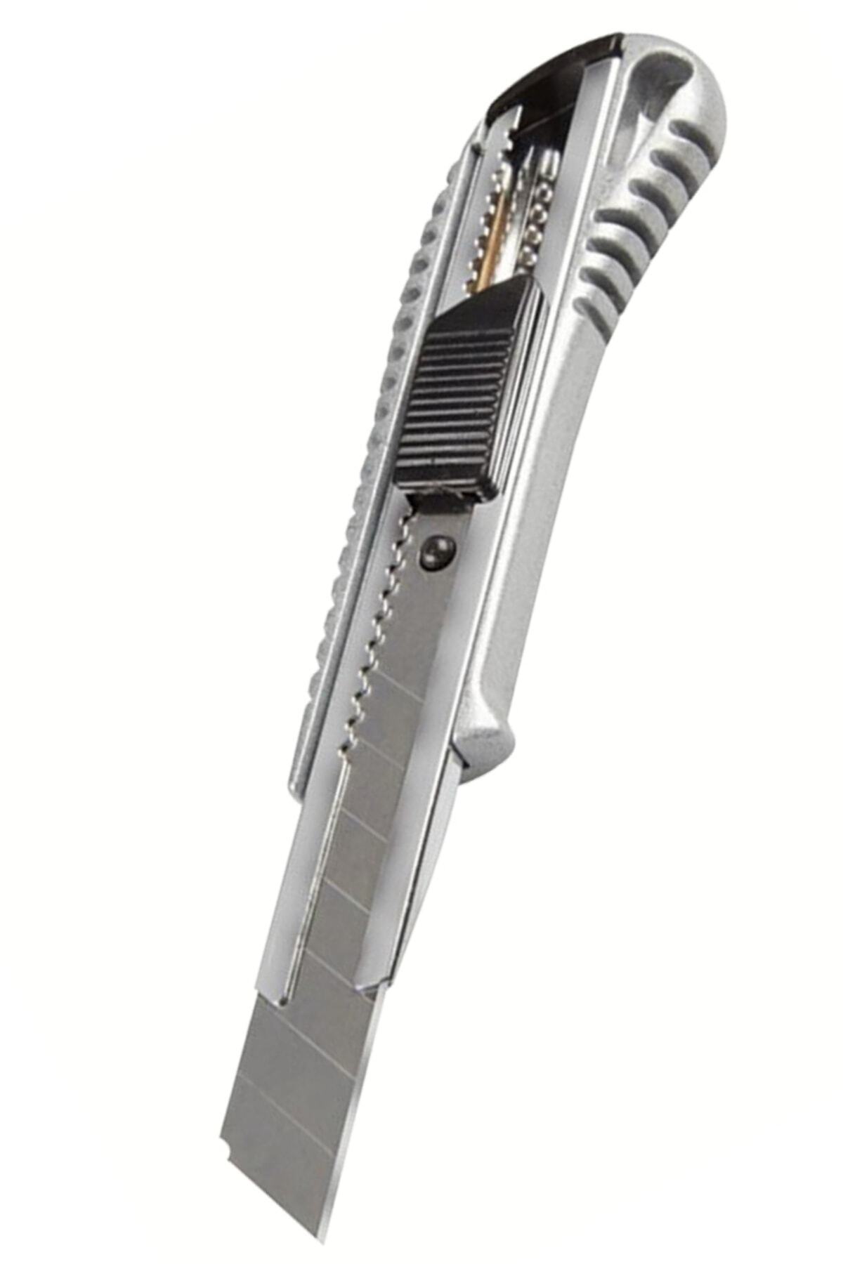 Rabelix Online Marketing Alüminyum Gövde Metal Maket Bıçağı Profesyonel Falçata 18x0.5mm Bıçak