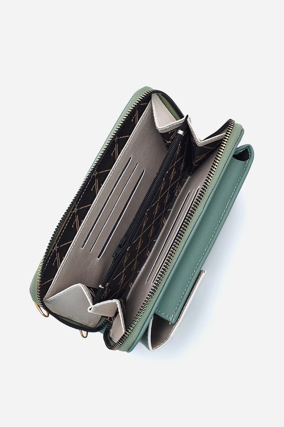 Zühre-Mint Wallet with Chain Strap Zc011 3