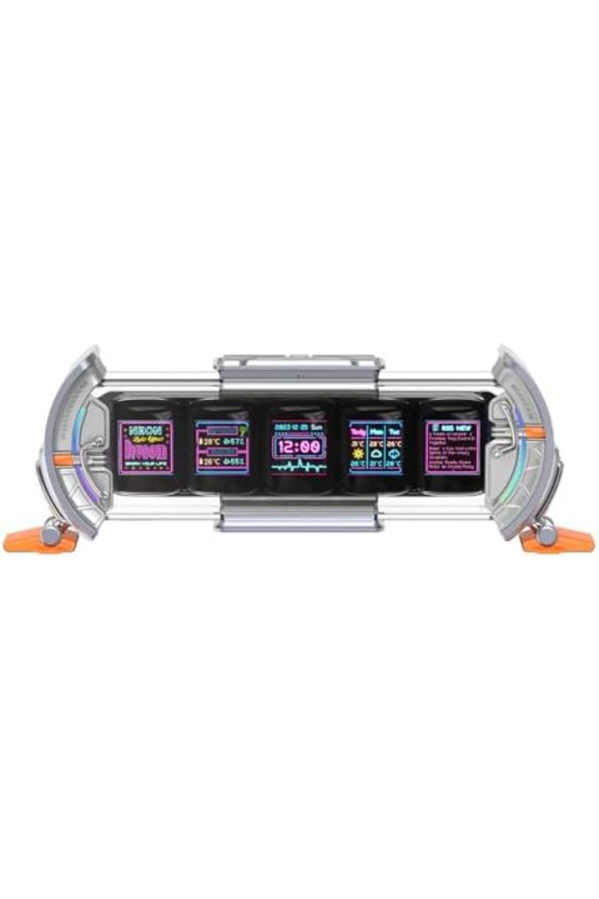 DIVOOM-Times Gate Pixel Art Informative Display Digital Clock, Silver 2