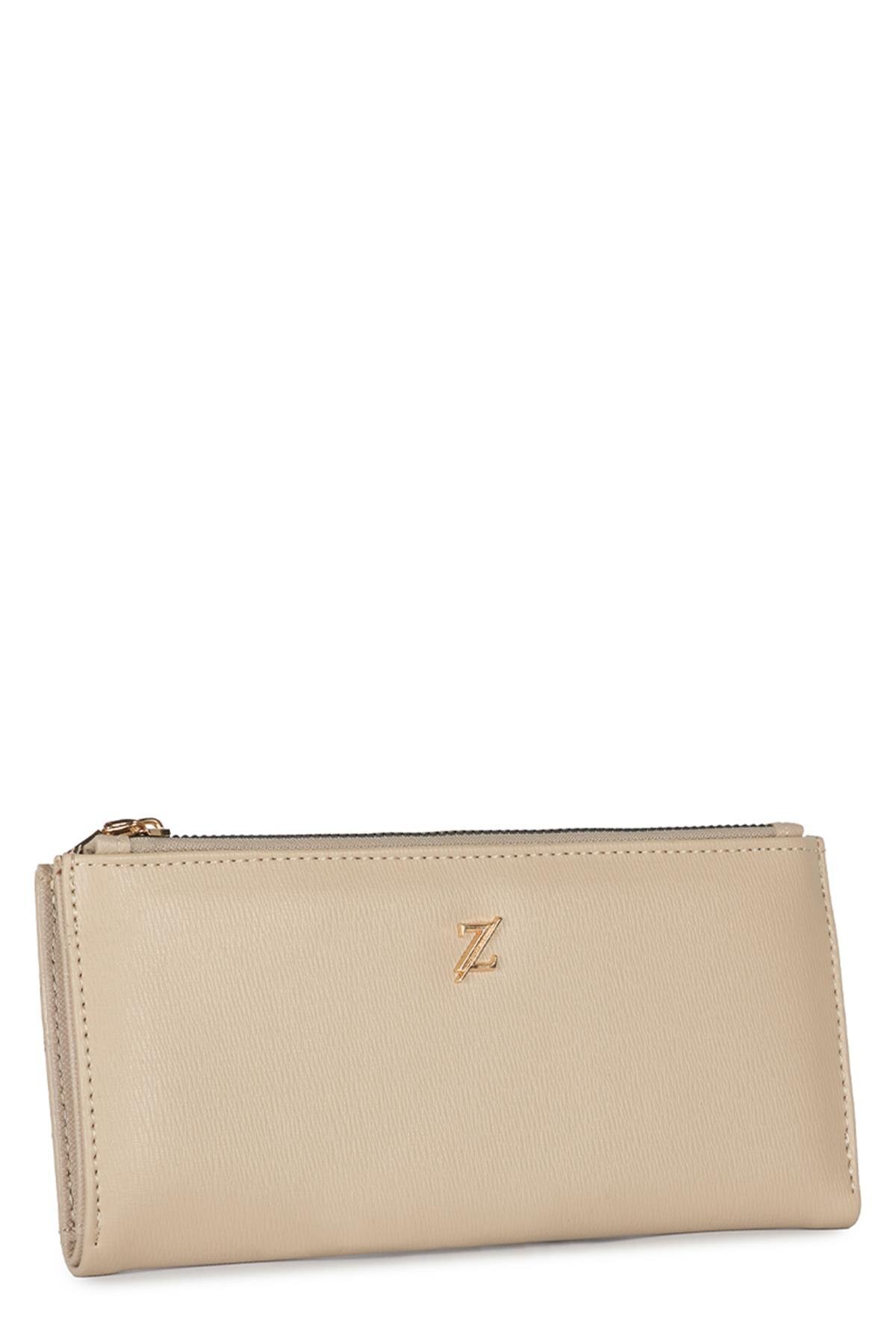 کیف پول جیبی بژ تیره ZC027 Zühre