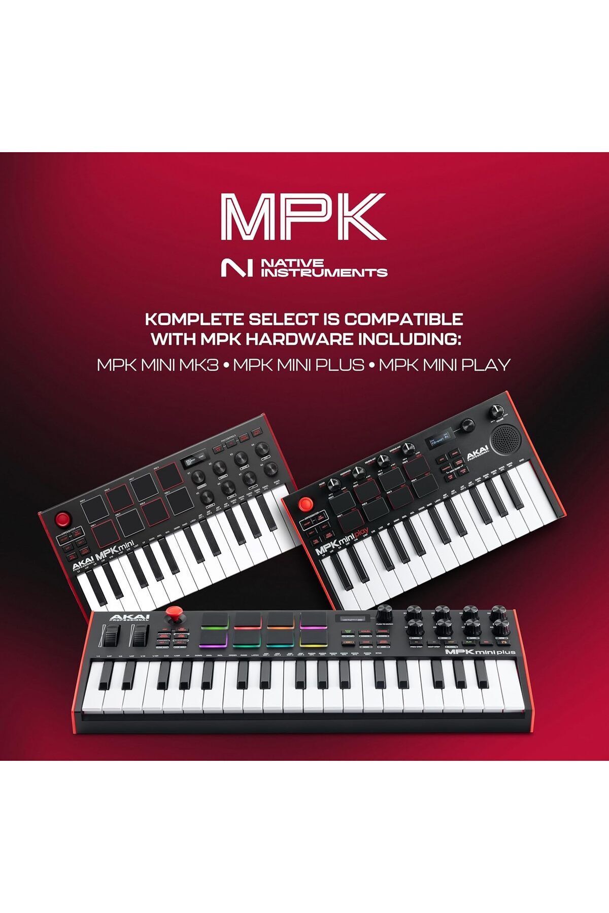 Hepta Collection Akai Professional MPK Mini Play MK3 - MIDI Klavye