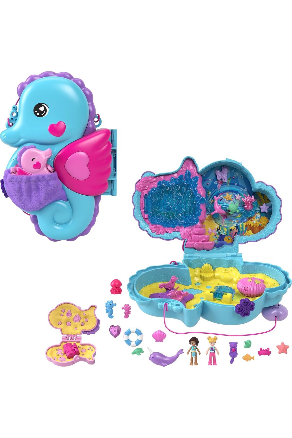 Genel Markalar BABAM VE BEN denizatı çanta Babam ve Ben denizatı çanta, 2 mikro bebek, evcil hayvanlar ve 13 aksesu