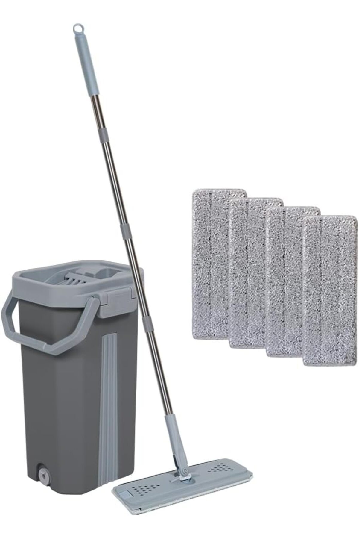 Shop a Way GRİ ADET YEDEKLİ TEMİZLİK SETİ PASPAS