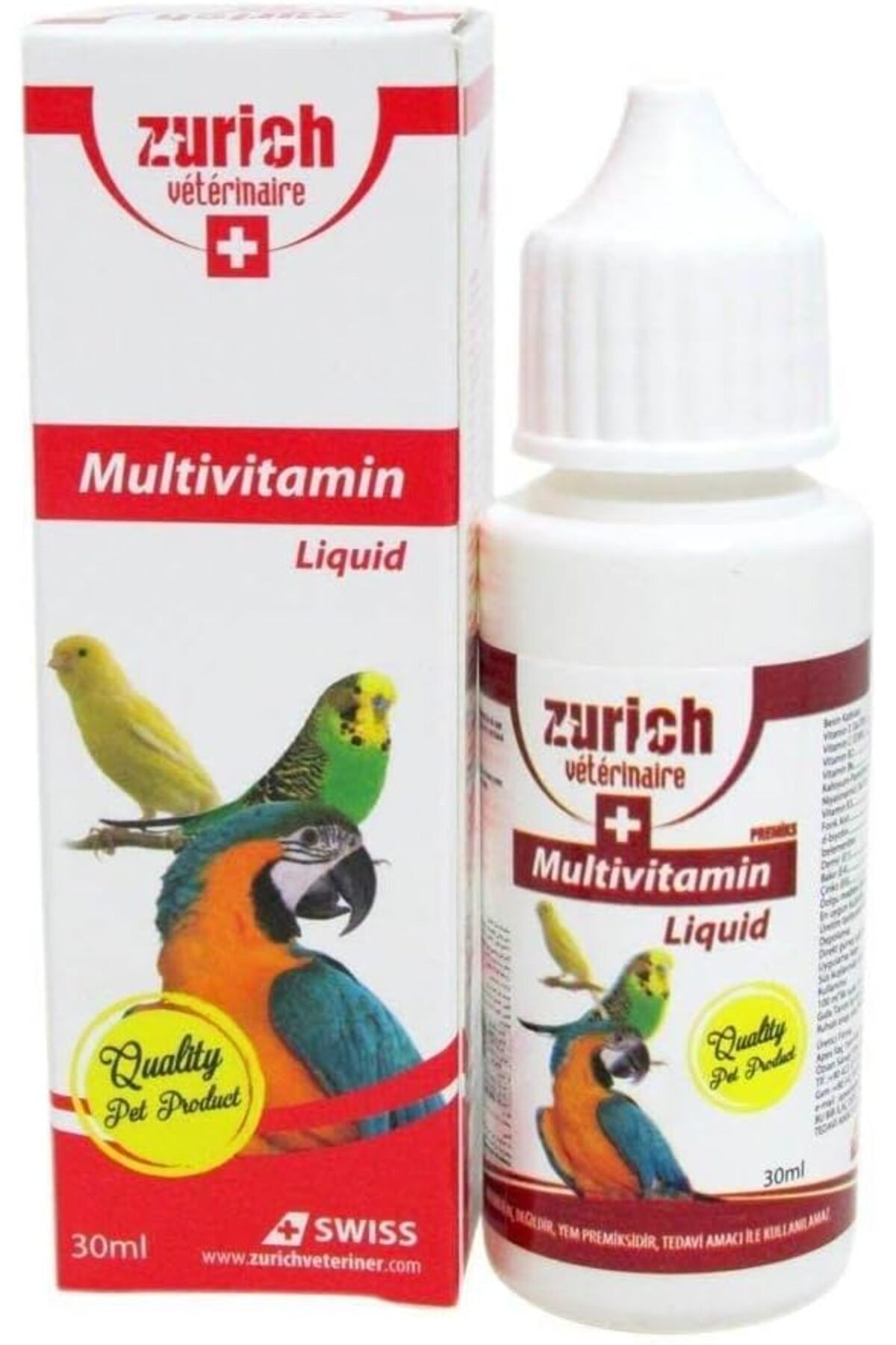 Hepta Collection Zurich Kuşlar için Multivitamin 30 ml
