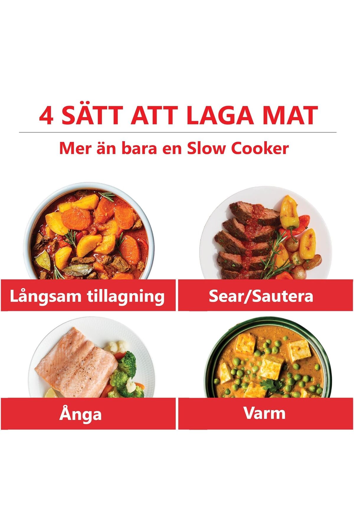 Hype Store Instant Pot Üstün Yavaş Pişirici/Yavaş Pişirici, 7,1L Çoklu Pişirici / 4 Pişirme Fonksiyonu (Yavaş P fotoğrafı 3 (önizleme)