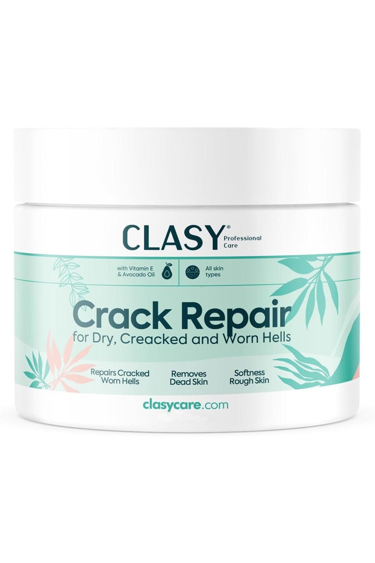 Hepta Collection Clasy Care Topuk Çatlağı Kremi Kuru ve Çatlamış Topuklar için E Vitamini ve Avokado Yağlı Topuk Krem