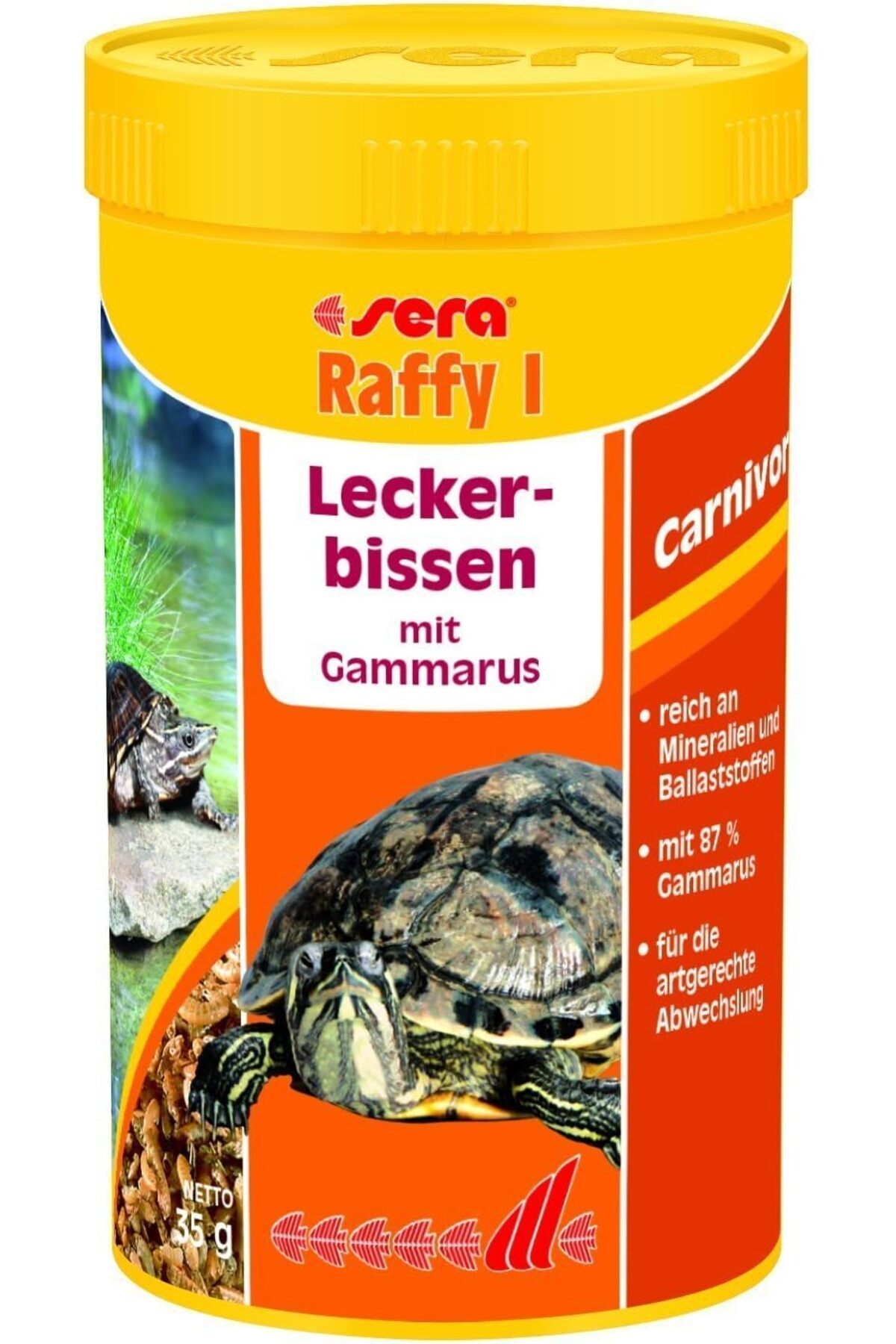 Hepta Collection sera Raffy I Nature 250 ml (35 g) - Çok lezzetli gammarus veya dere pire yengeçleri ile türe uygu...