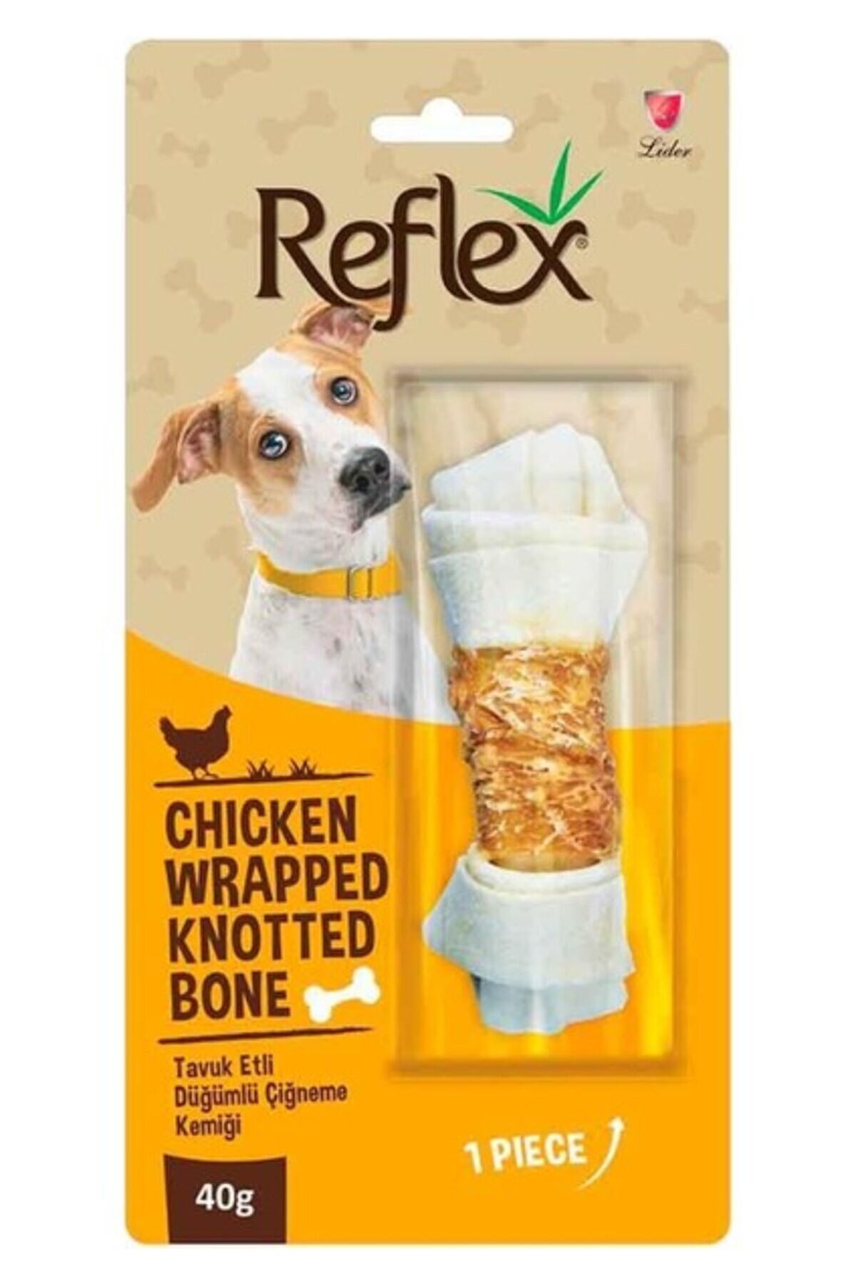 Reflex Tavuk Etli Düğümlü Kemik 40 gr