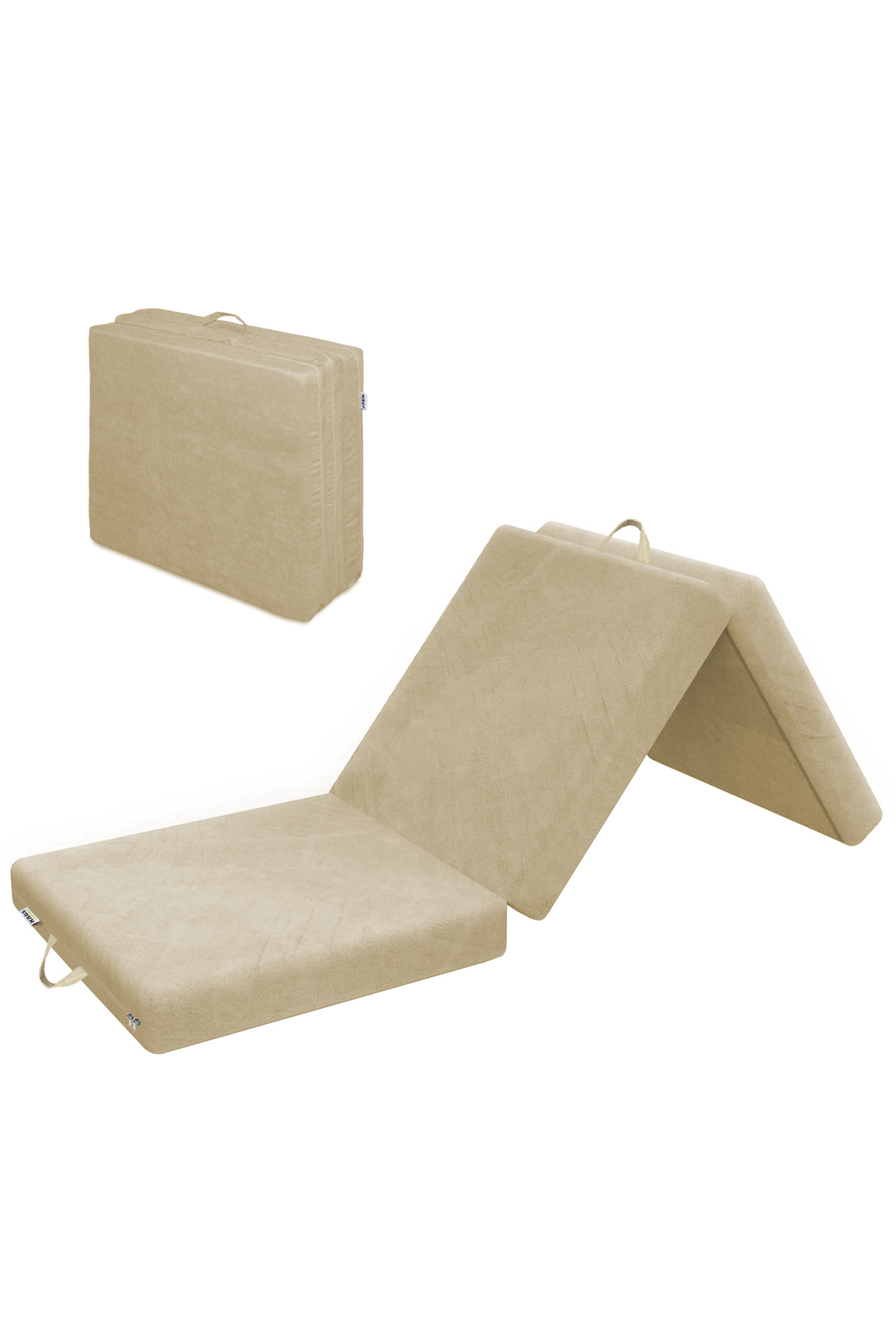 HAEGS Katlanır Yatak, Sünger Yer Yatağı, Yıkanabilir, Misafir için 22 Dens - Bej