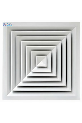 KOÇ MENFEZ KARE TAVAN ANEMOSTAD 60X60 (DIŞ ÖLÇÜ),(45X45 İÇ ÖLÇÜ) ALÜMİNYUM