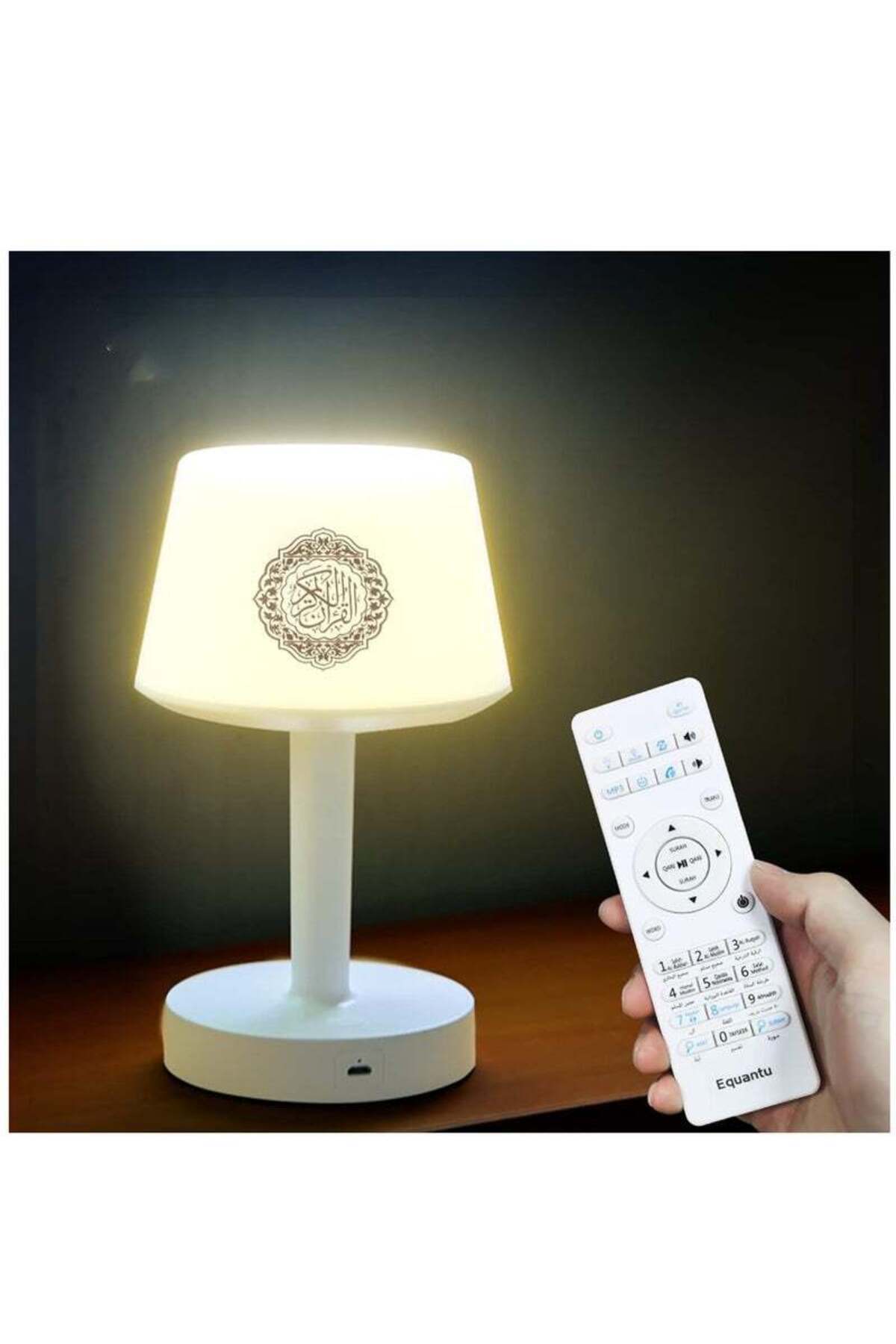 Generic-ELTRAZONE Table Lamp Quran Speaker, Muslim Bluetooth Speaker, Digital Speaker with Remote & Mobile 1