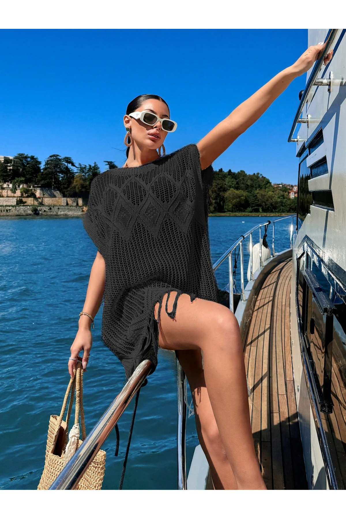 glztriko Püsküllü Pamuk Triko Pareo