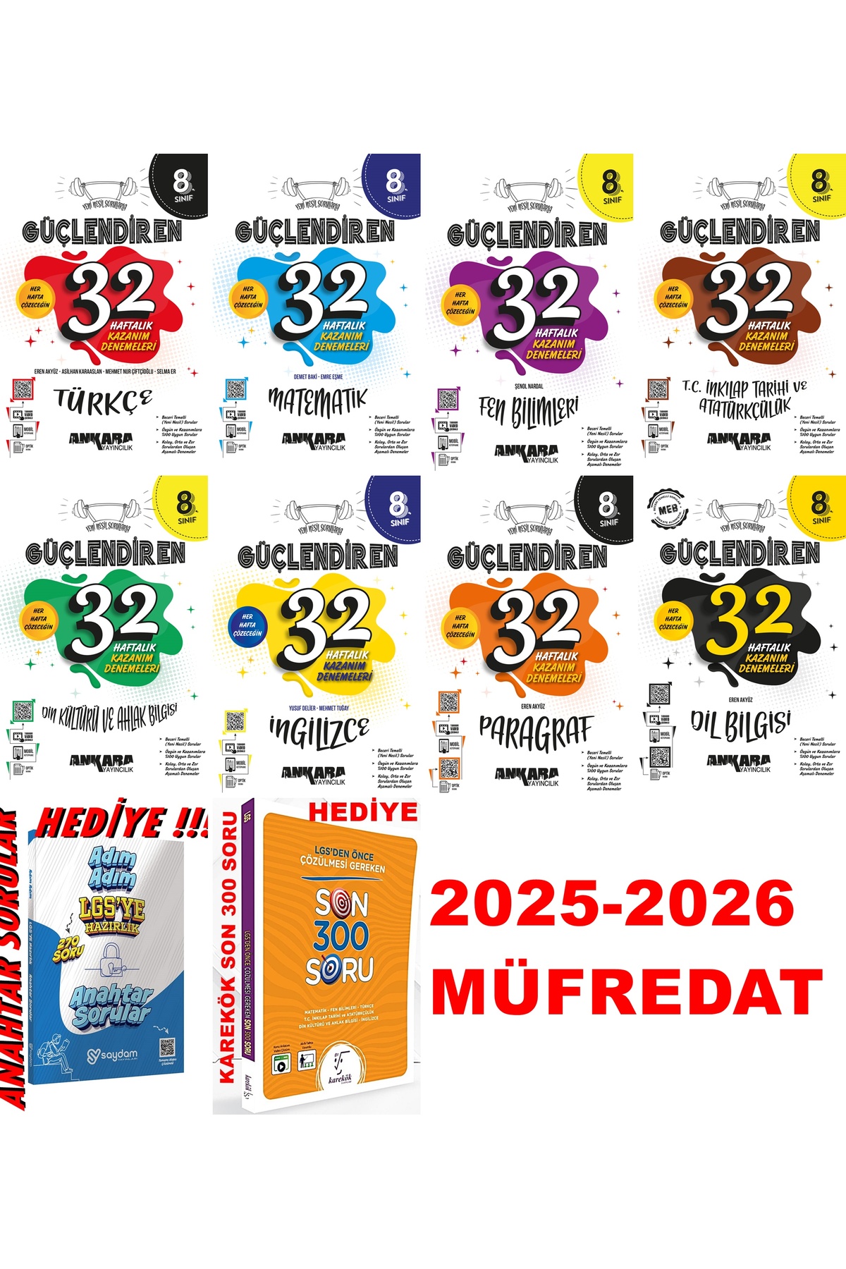 Ankara Yayıncılık LGS 2026 MÜFREDAT 8. SINIF GÜÇLENDİREN 32