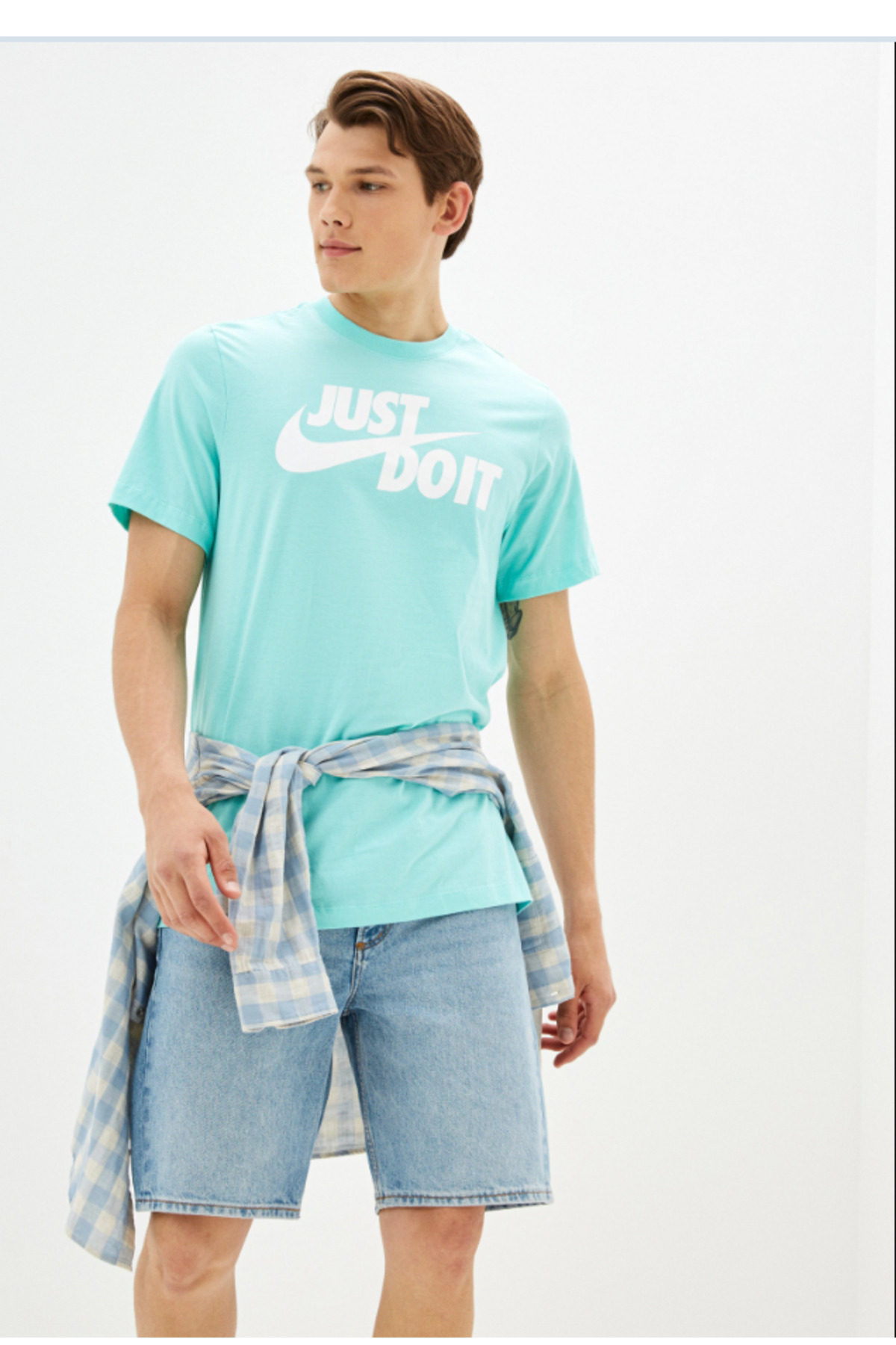تی شرت مردانه طرح Just Do It Swoosh نایکی تی شرت ورزشی Nike