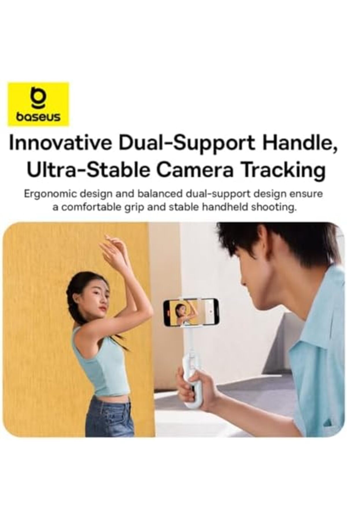 Baseus-TechShot Dual-Support Selfie Stick Tripod with Bluetooth Remote 5