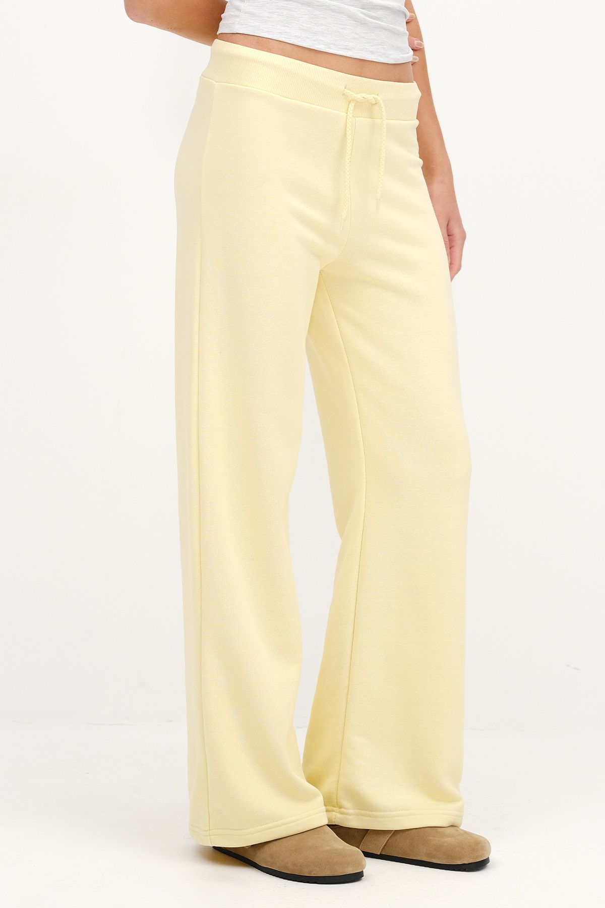 Addax-Wide Leg Tracksuit with Elastic Waist Eşf10308-P10 2