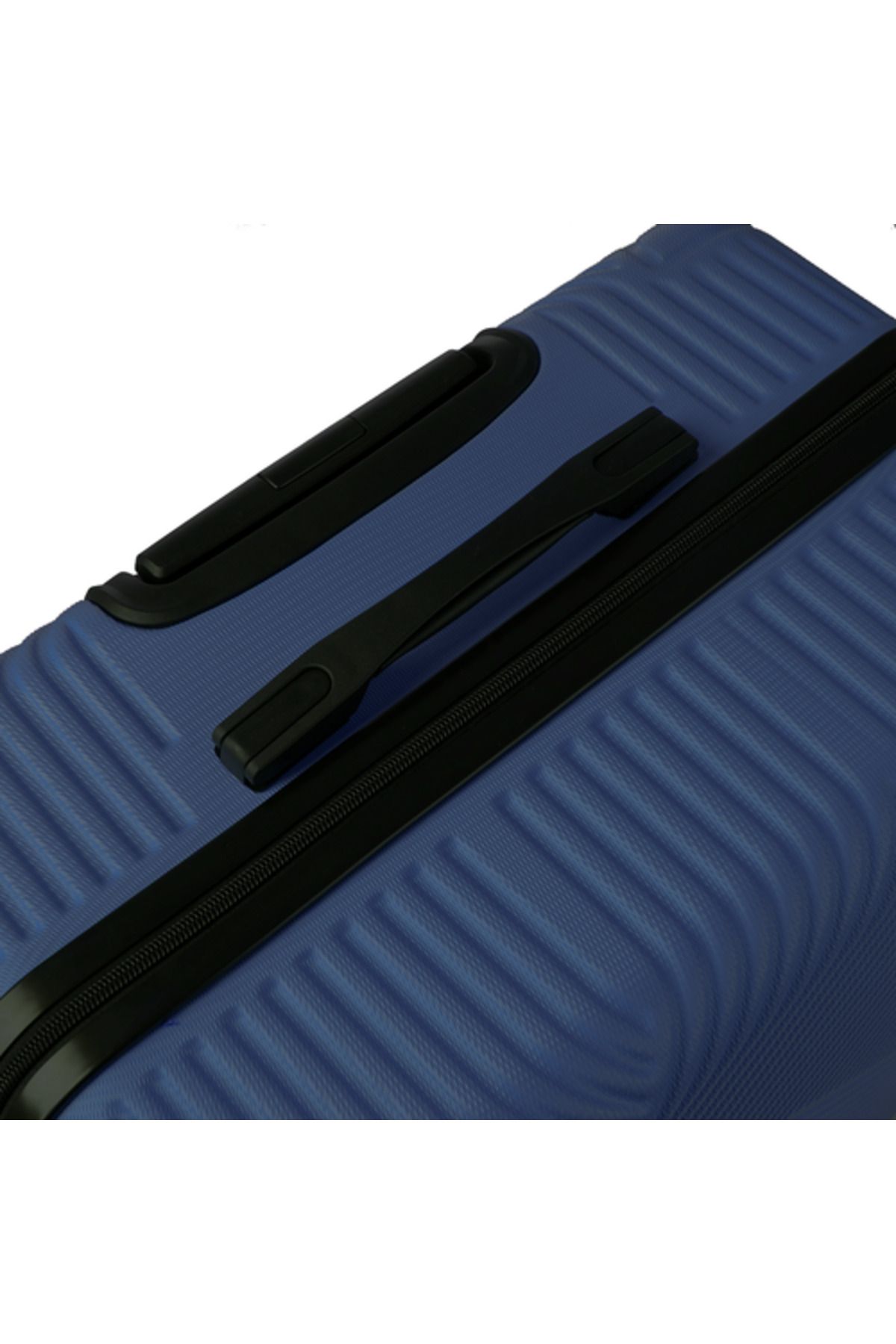 zola-Set of 3 travel suitcases, 39/70/99 l, with lock, 360° wheels, telescopic and fixed handle, ABS, navy blue 7