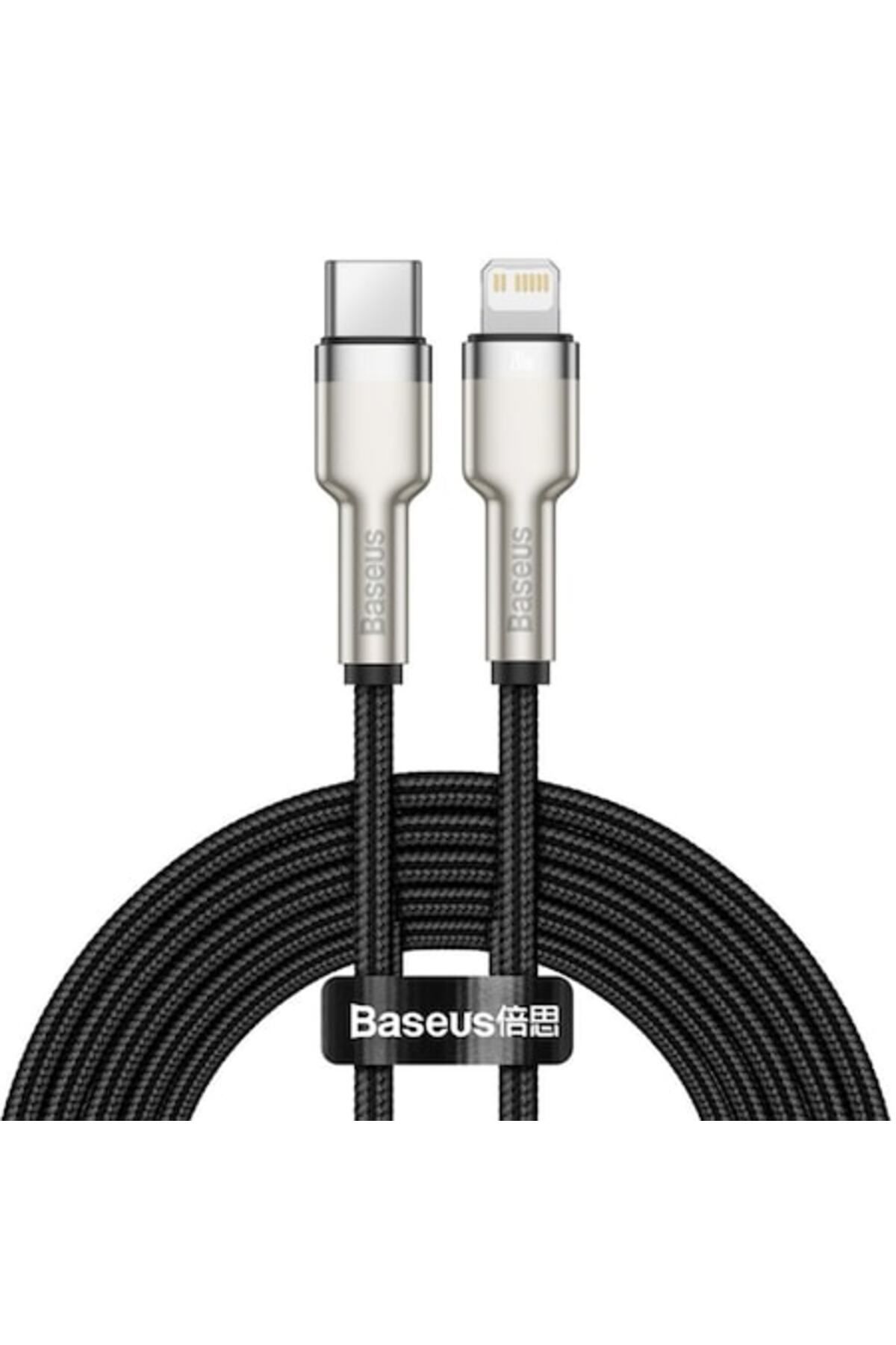 Baseus-Cablu de alimentare de date de la tip C la Lightning, 20W, GEAR Protect, 2m, K10, PVC, Deep Dark 1